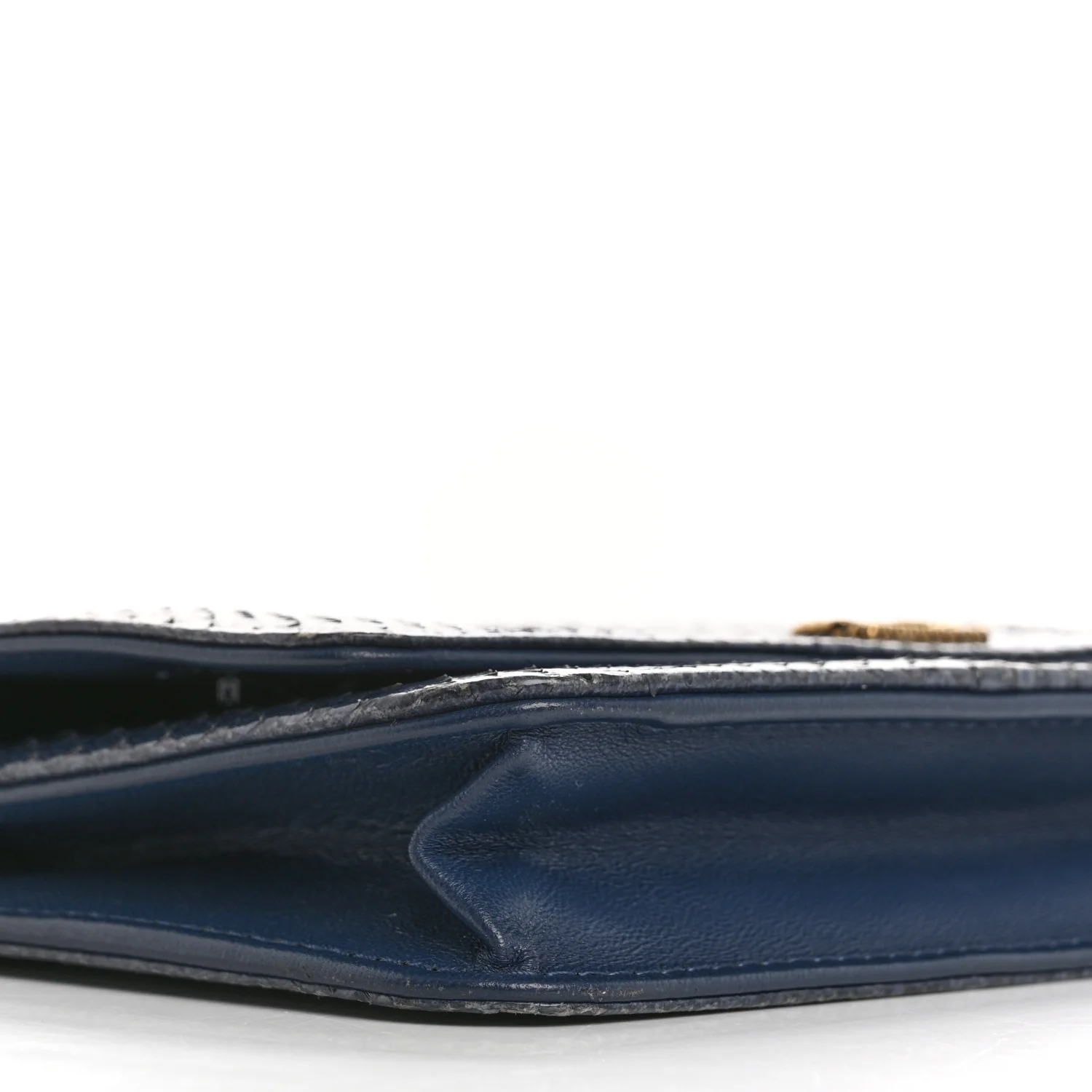 Snakeskin Wallet On Chain WOC Blue - Top Club