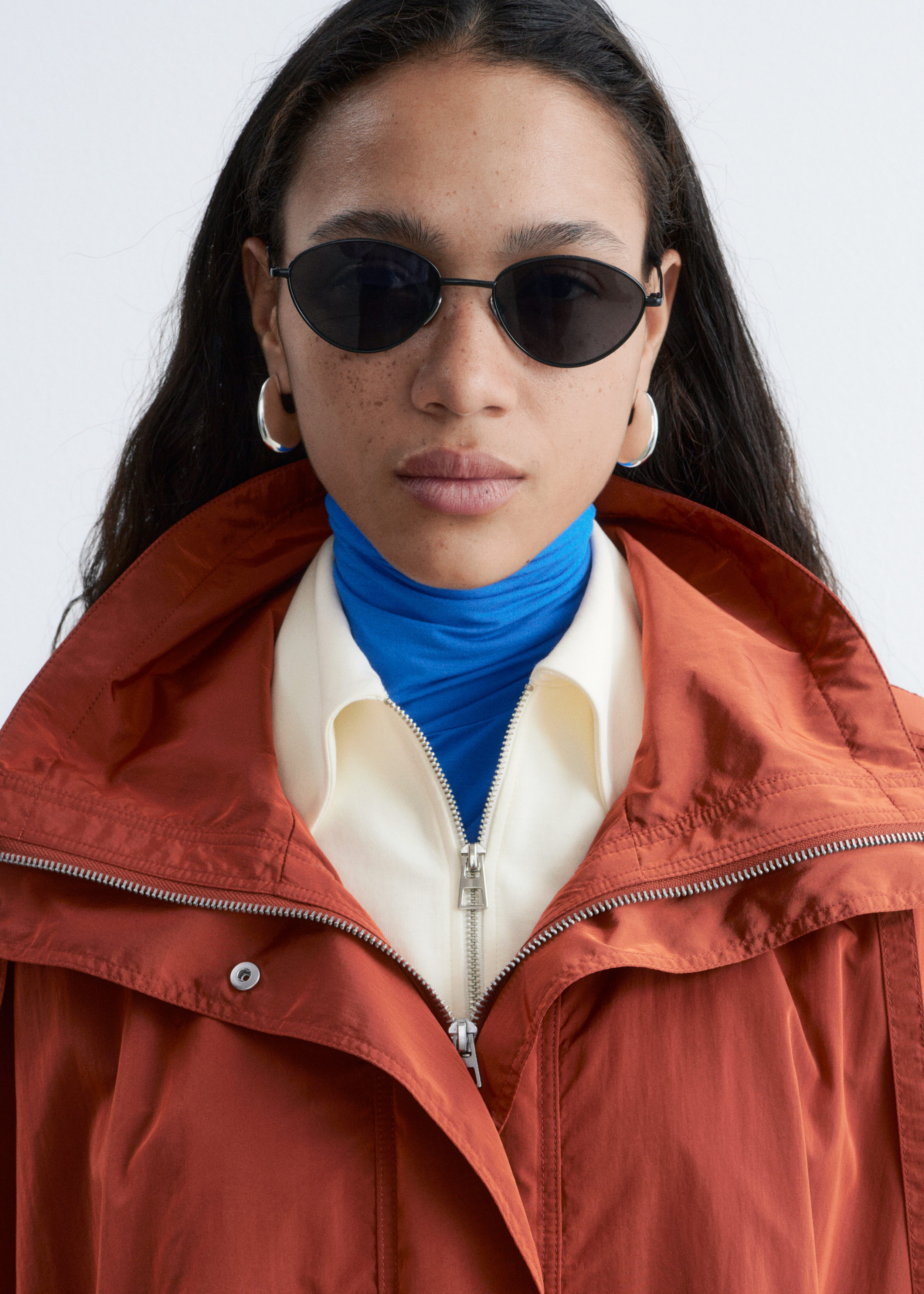 & Other Stories TECHNICAL NYLON HOODED PARKA