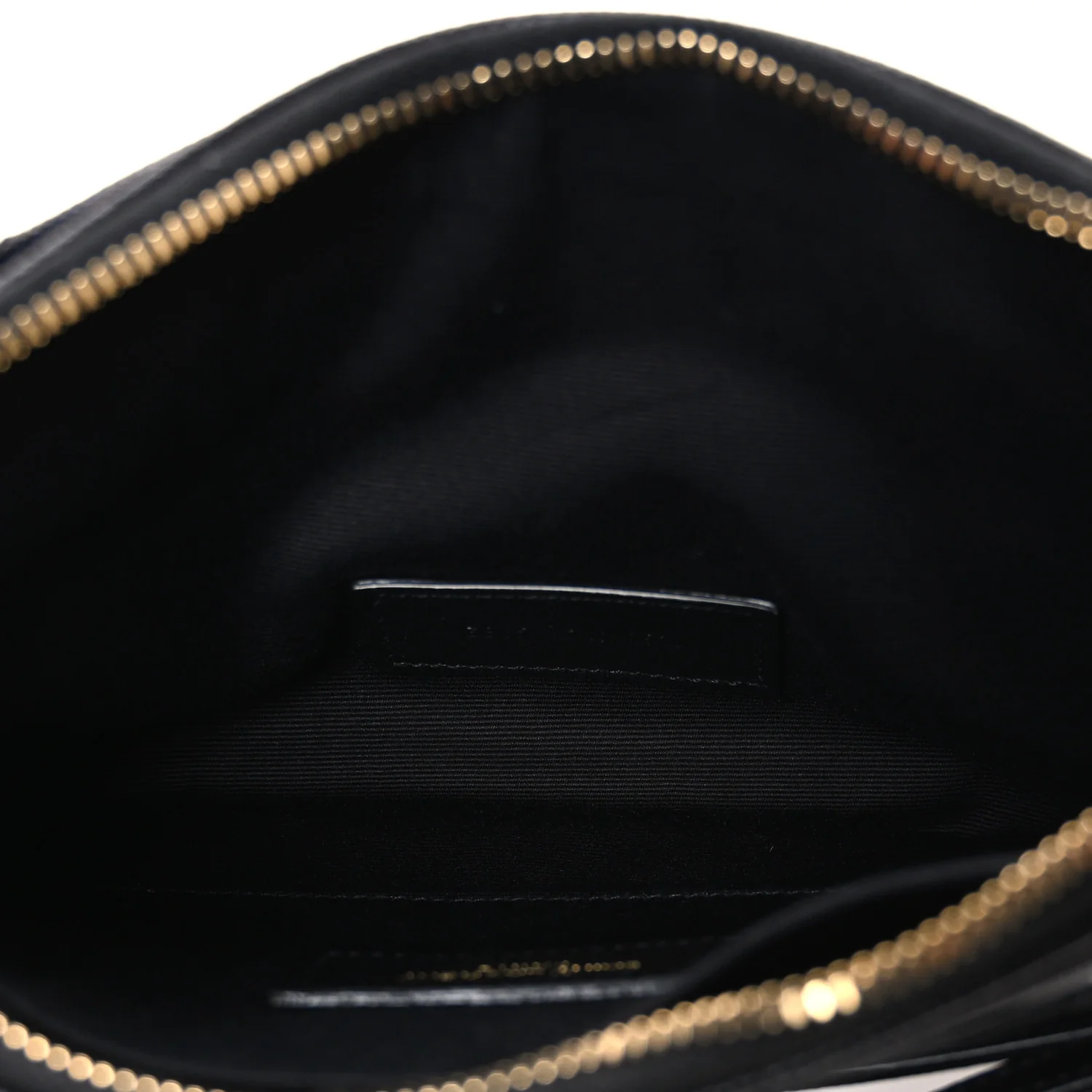 Grain De Poudre Chevron Monogram Large Bill Pouch Black - Top Club