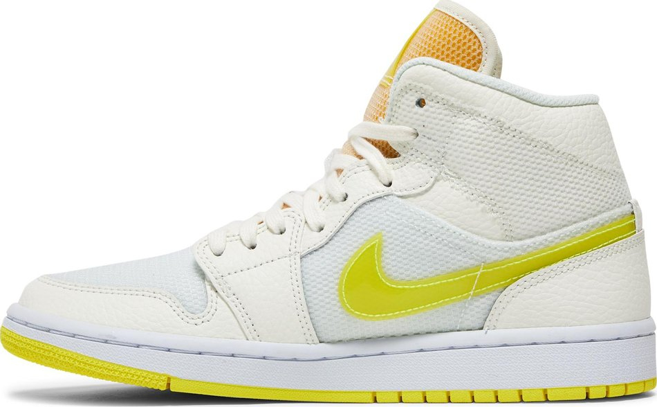 Best  Wmns Air Jordan 1 Mid SE  Voltage Yellow  DB2822-107 - Sneaker Replica Workshop