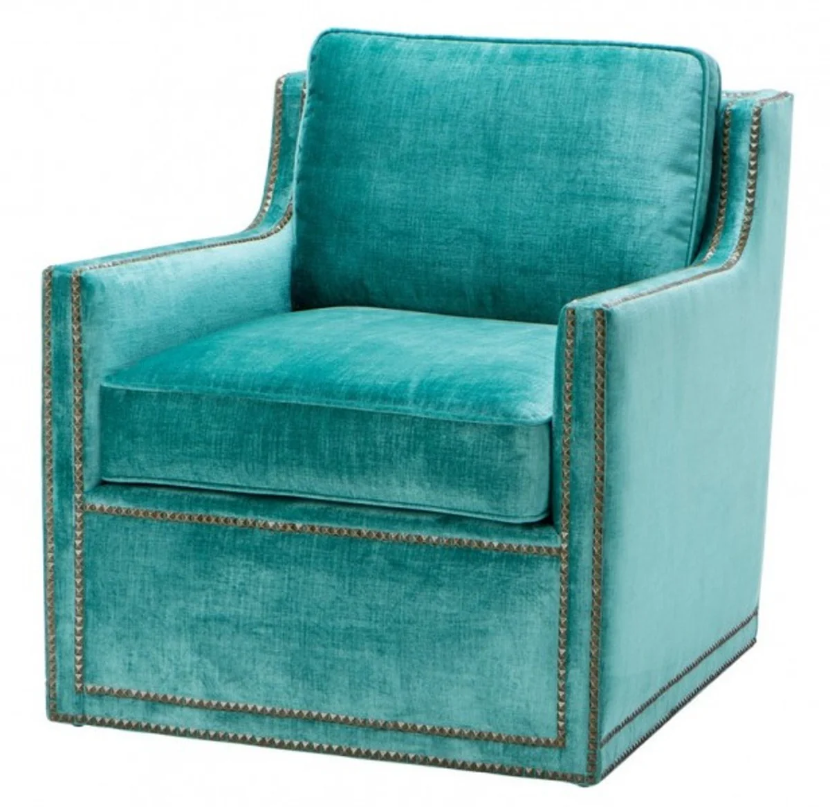Luxury Belle Epoch Armchair Turquoise Green - Art Nouveau Art Deco - Luxury Collection