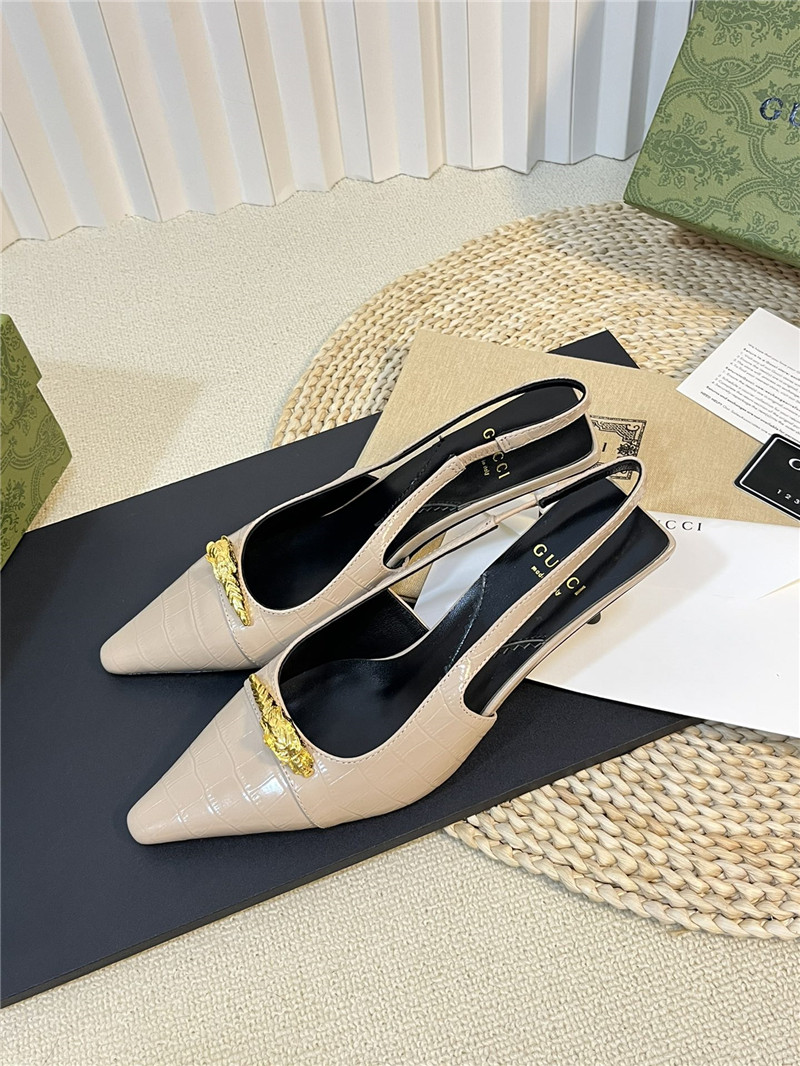 gucci women s pointed toe metal buckle shoes - Sneaker Replica Workshop