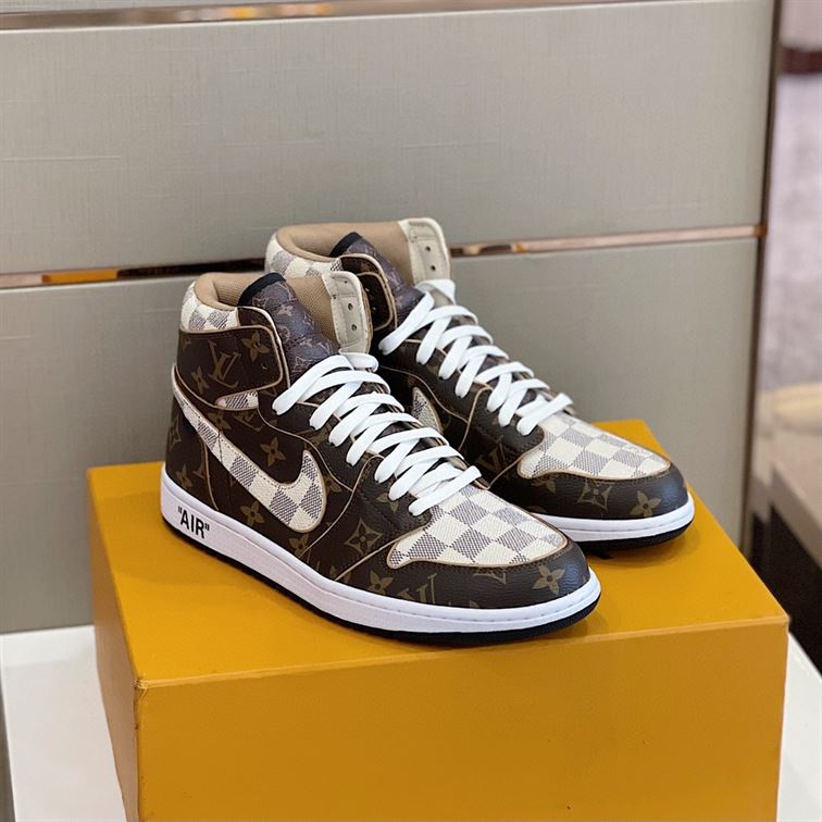 LOUIS VUITTON X NIKE AIR JORDAN 1 RETRO   LVS092 - Sneaker Replica Workshop
