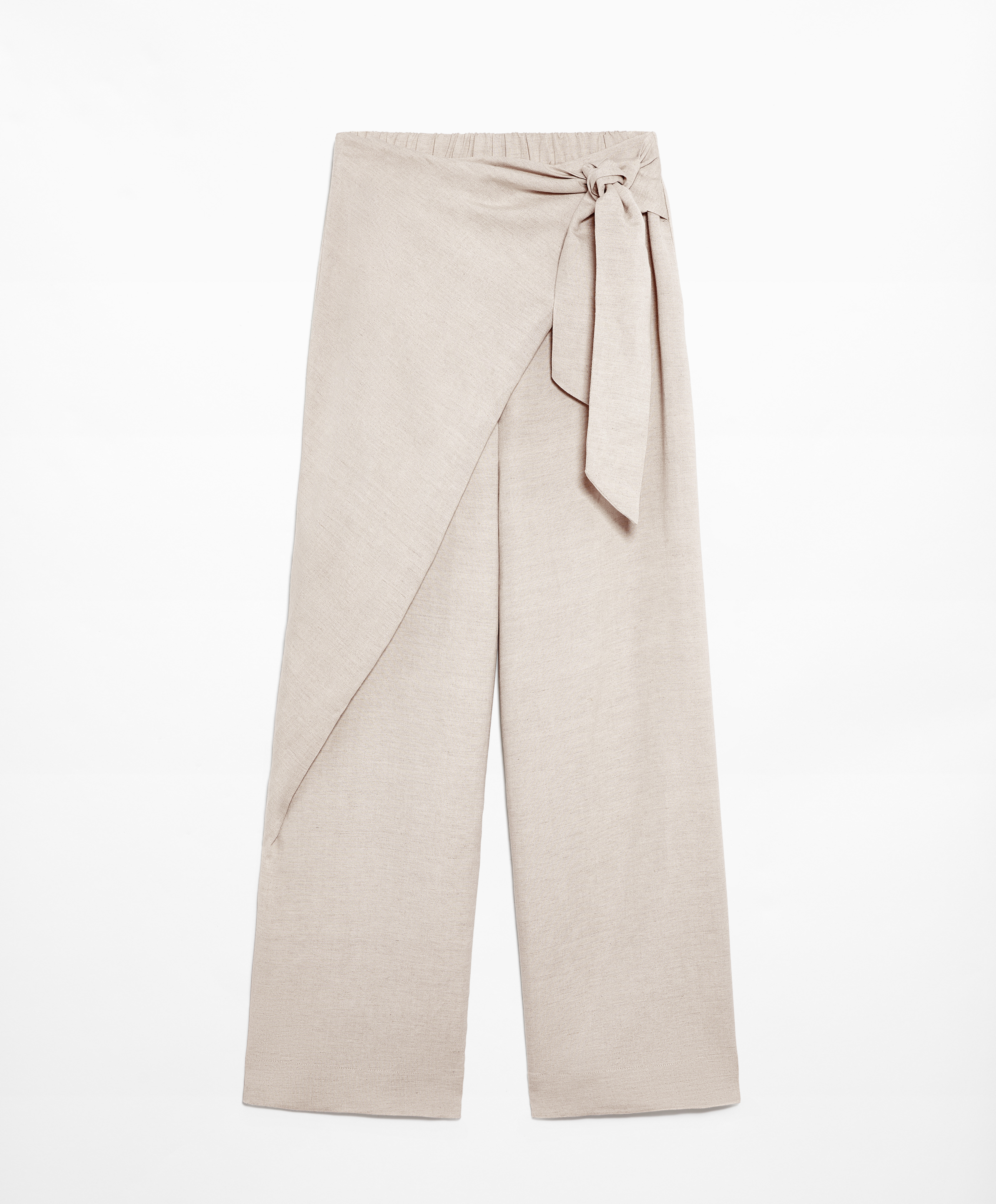 OYSHO Wrap trousers with linen