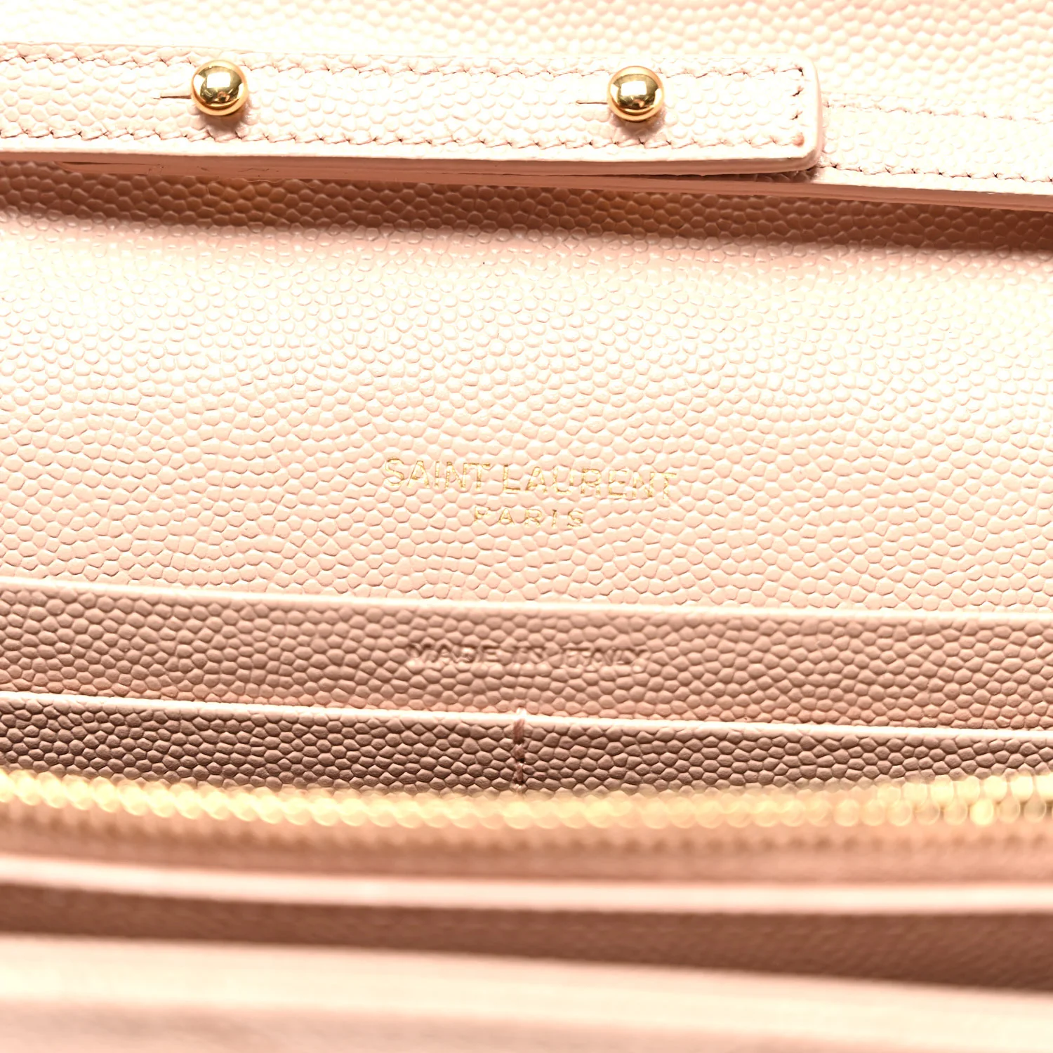 Grain De Poudre Matelasse Chevron Monogram Chain Wallet Pale Pink - Top Club