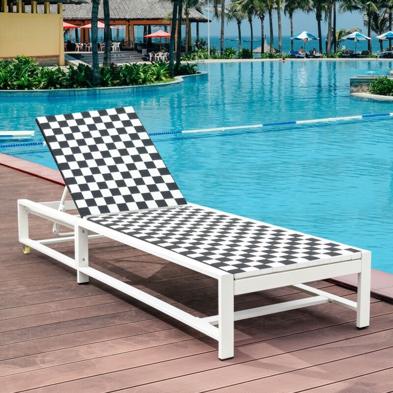 Adjustable Outdoor Deck Chair for Garden Poolside