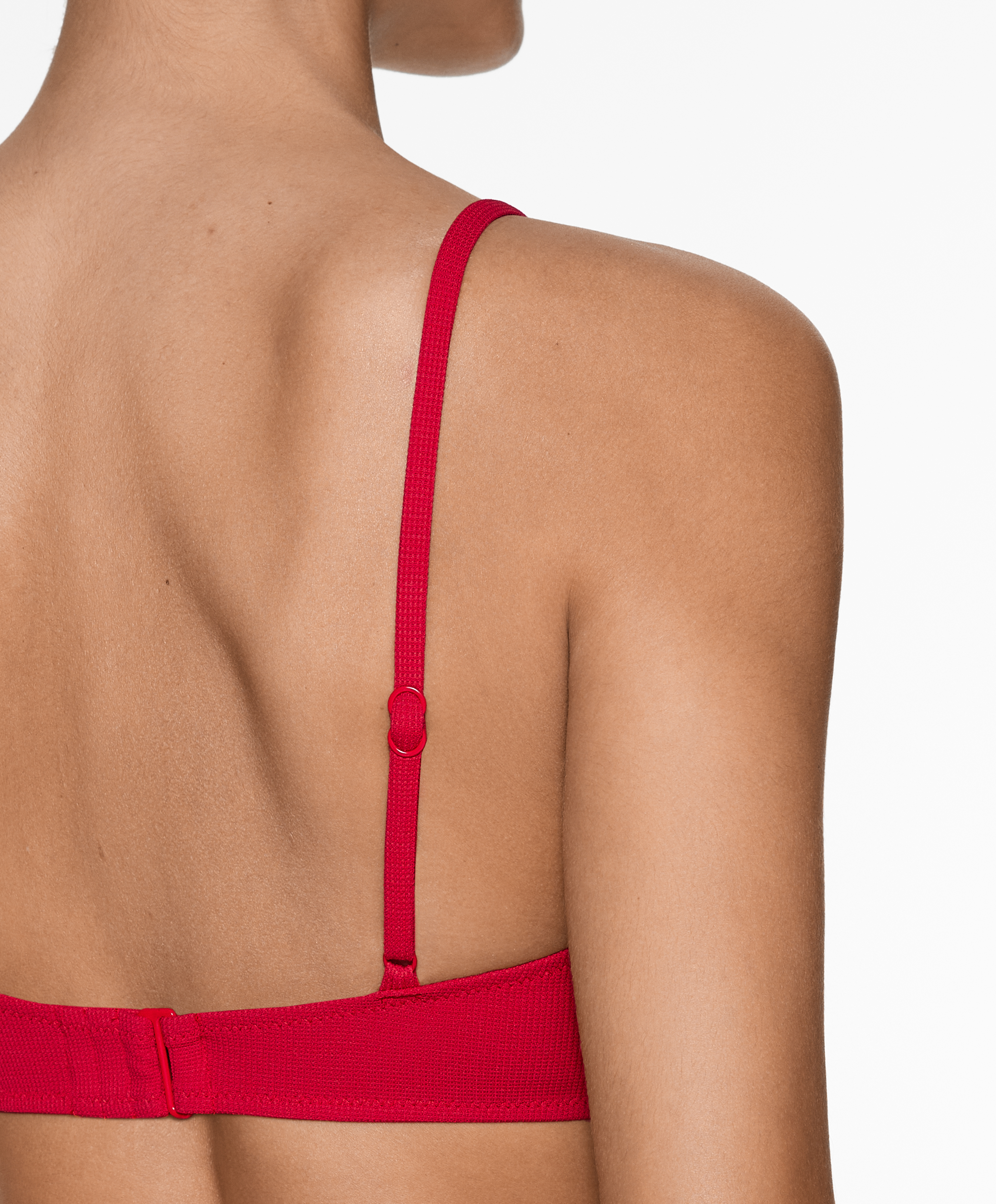 OYSHO Piqué triangle bikini top