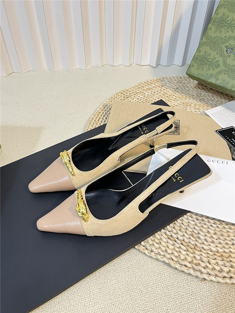 gucci women s pointed toe metal buckle shoes - Sneaker Replica Workshop