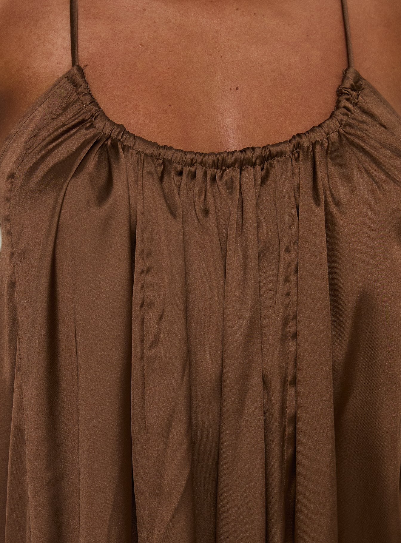 Seatides Scoop Maxi Dress Chocolate