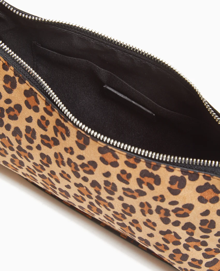 Pimkie Sac porté épaule effet double poche motif léopard