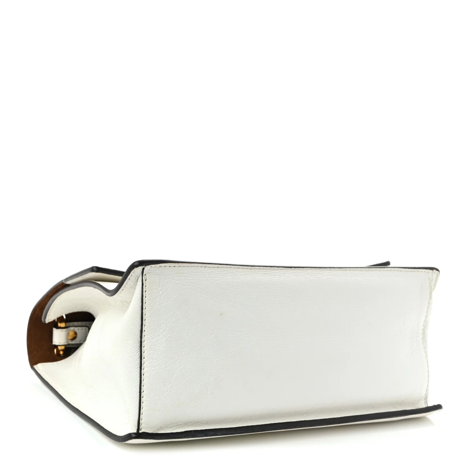 Agnello Old Shine F is Fendi Kan U Shoulder Bag White - Top Club