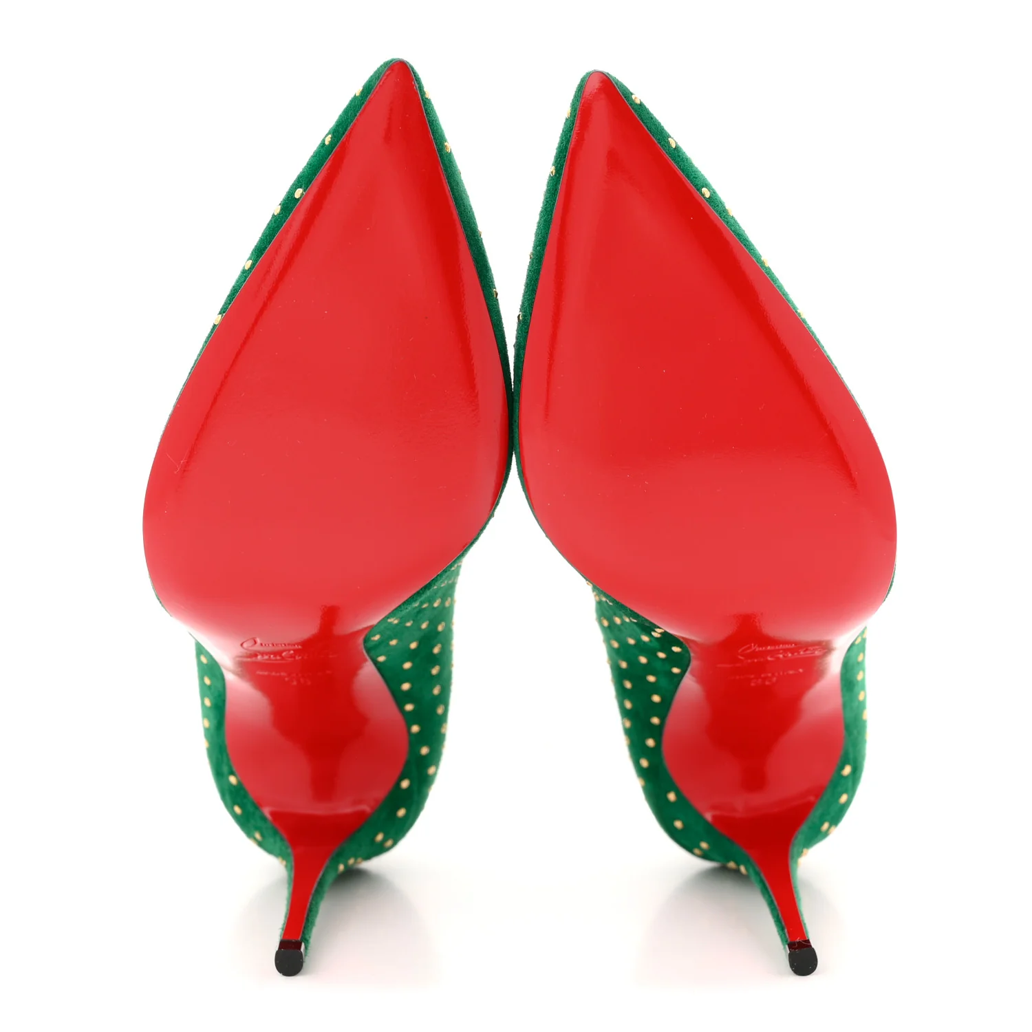 Suede Pigalle Follies Plume 100 Pumps 36.5 Canopee Antique Gold - Top Club