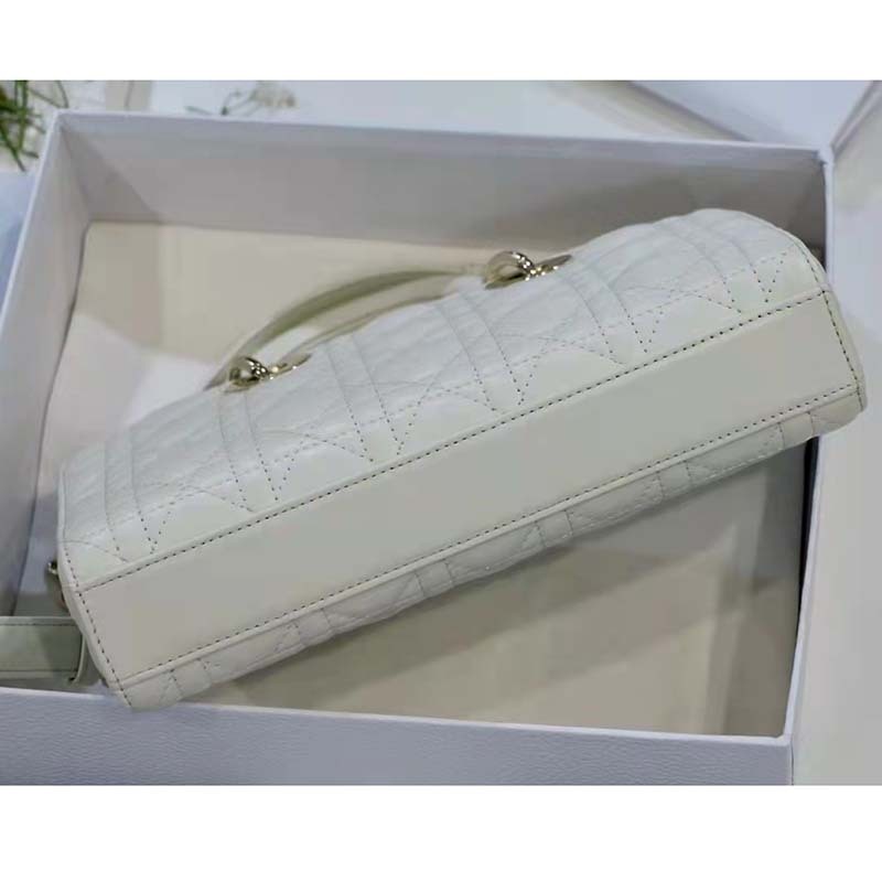CD Women CD Lady D-Joy Bag Latte Cannage Lambskin - Top Club