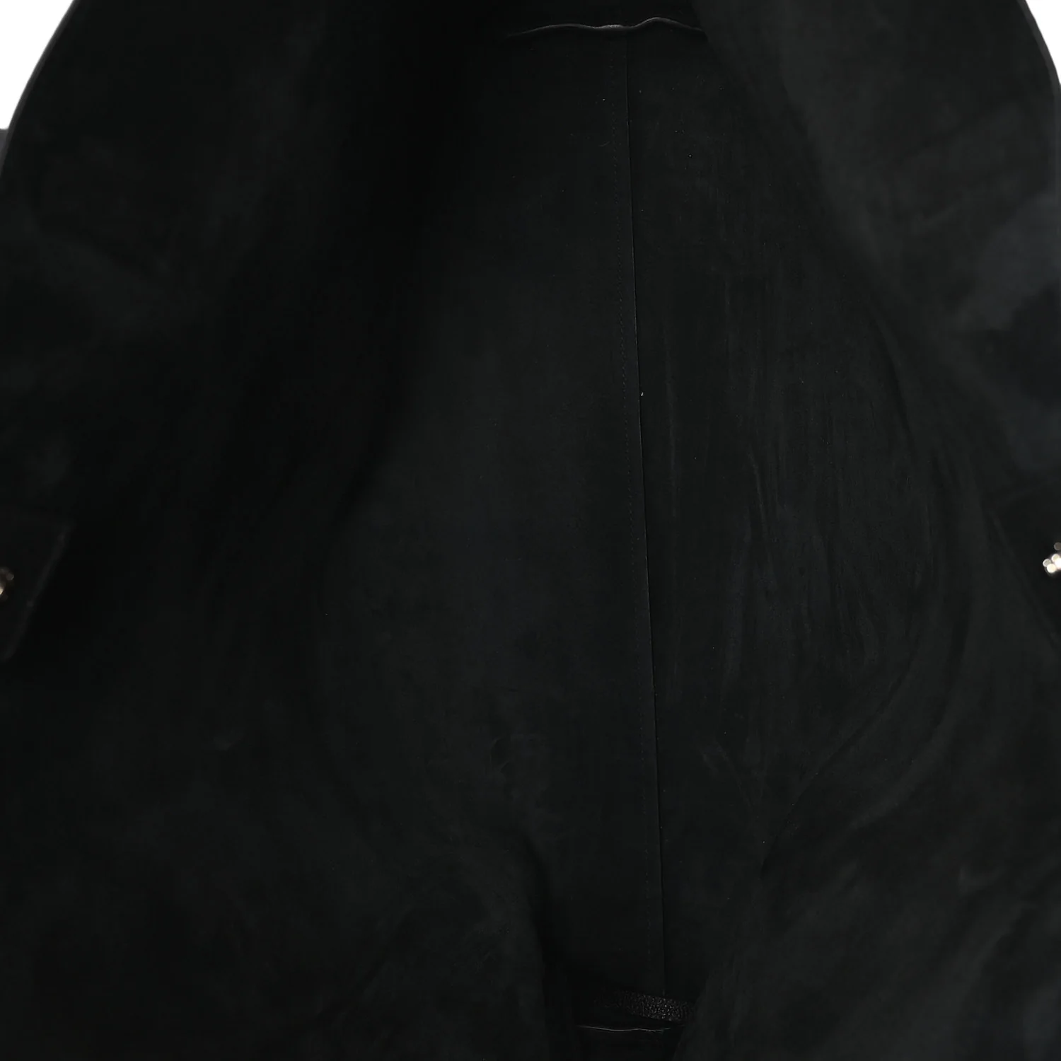 Calfskin Large Shopping Tote Black - Top Club