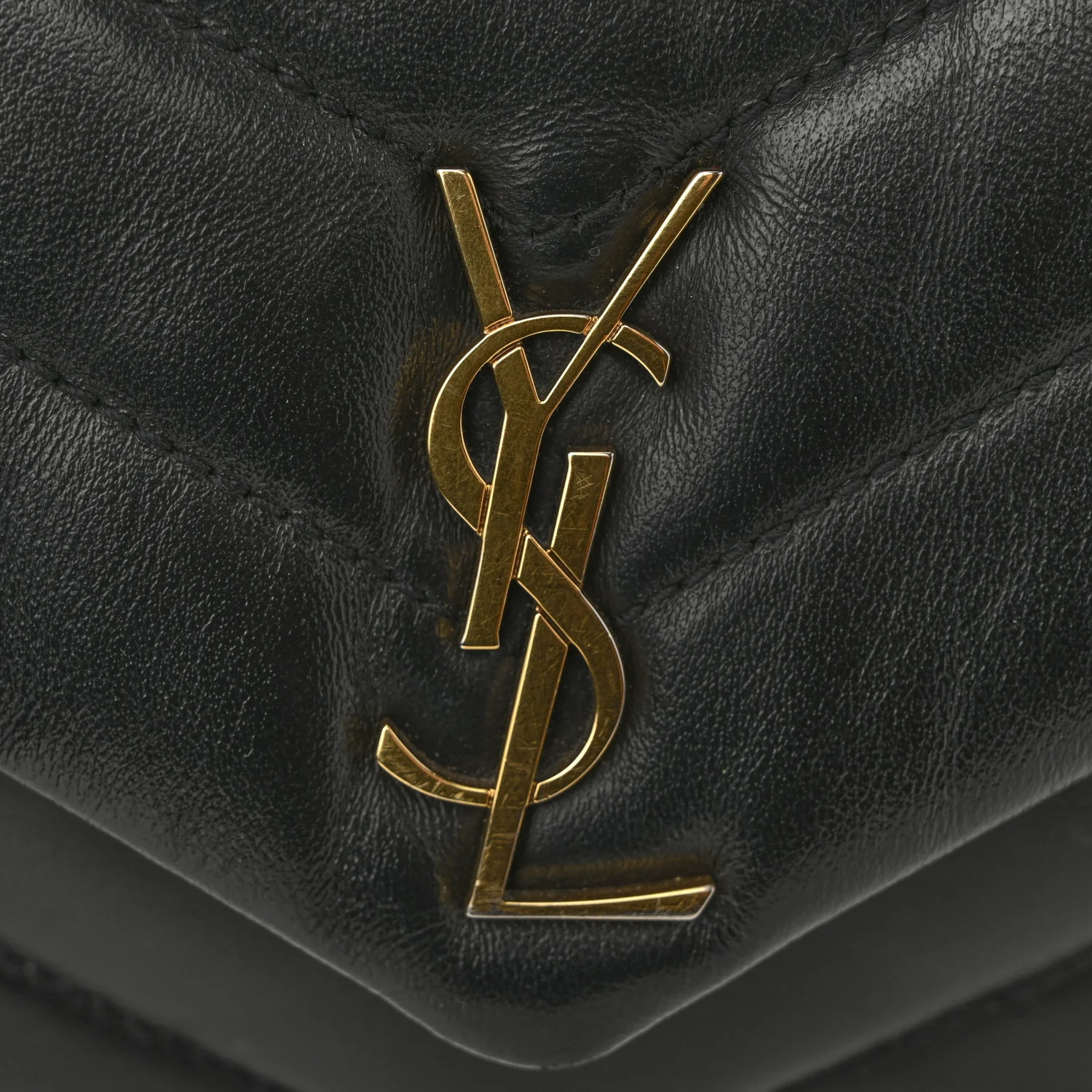 Calfskin Y Quilted Monogram Toy Loulou Crossbody Bag Black - Top Club