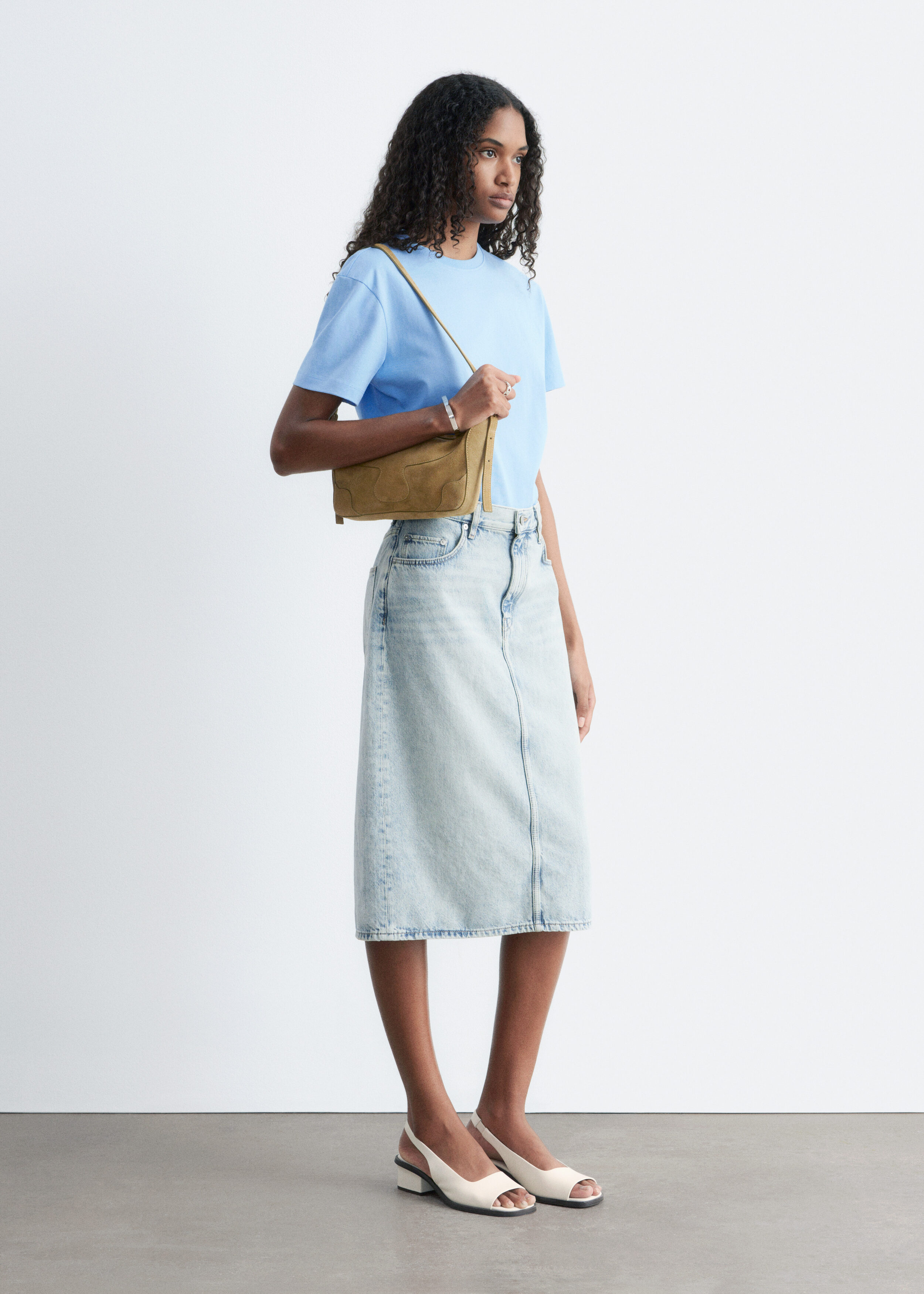 & Other Stories COTTON CREW-NECK T-SHIRT