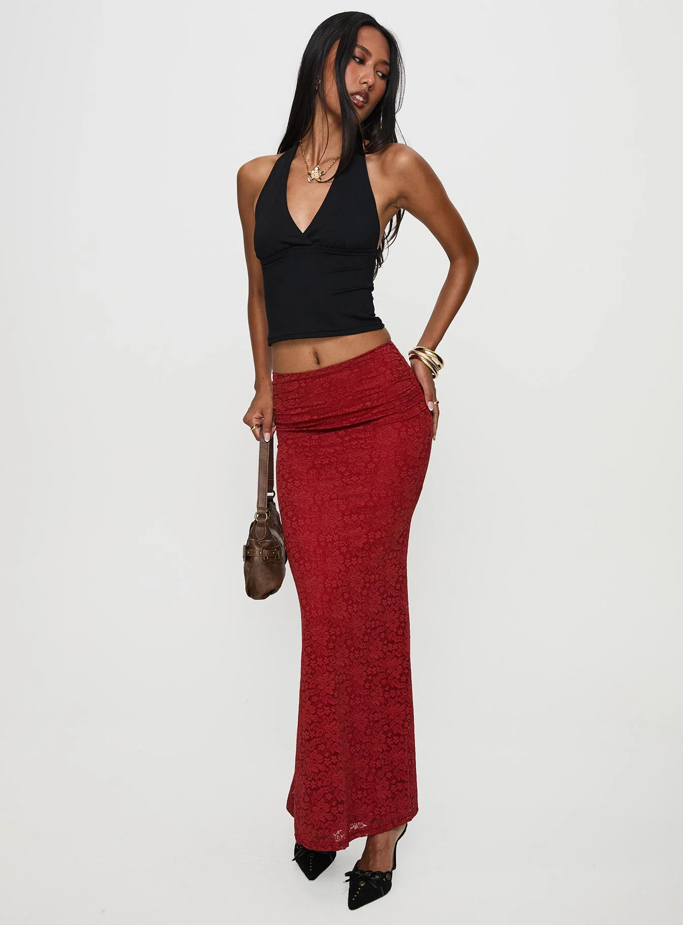 Silene Maxi Skirt Red