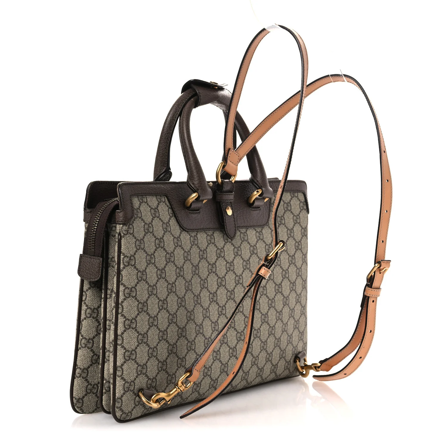 GG Supreme Monogram Web Ophidia Convertible Backpack Beige New Acero - Top Club