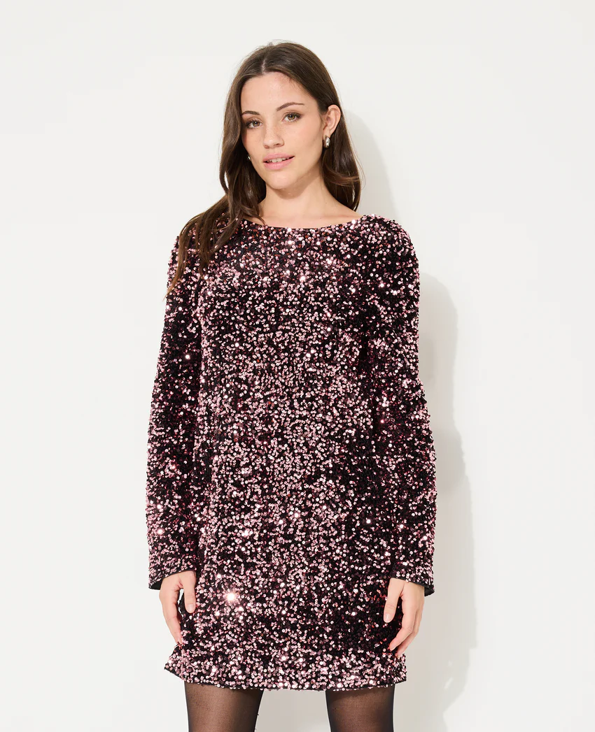Pimkie Robe courte dos V avec sequins