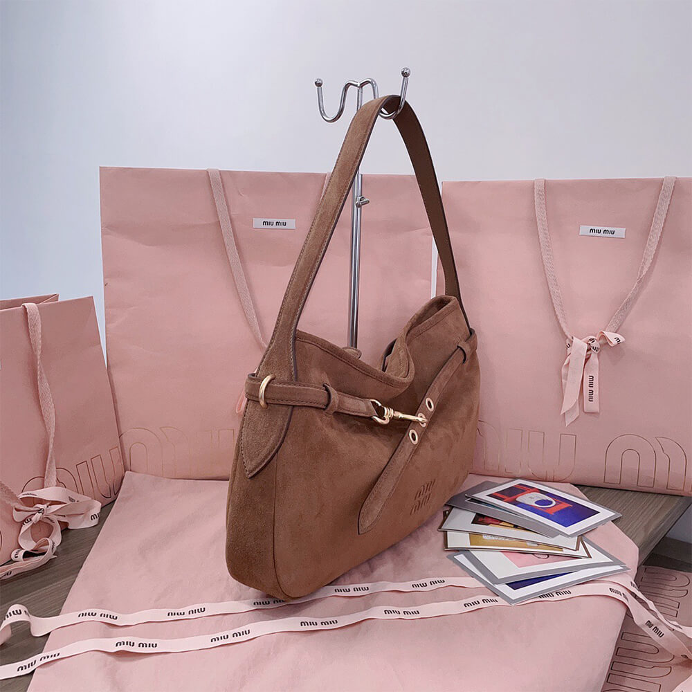 MIUMIU Medium Aventure suede bag(HIGH-END GRADE) - Top Club