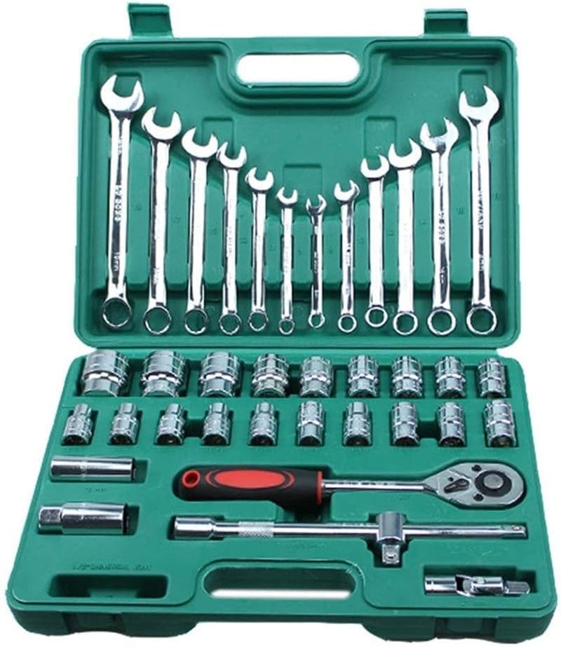 Set di cacciaviti per utensili manuali 37pcs Riparazione auto Chiave dinamometrica Strumento combinato Set di strumenti Meccanica Kit di utensili manuali Chiave a bussola a cricchetto Kit di str