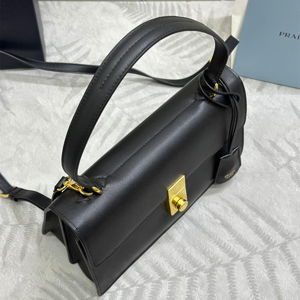 Prada Soft Sound medium leather shoulder bag(high-end grade) - Top Club