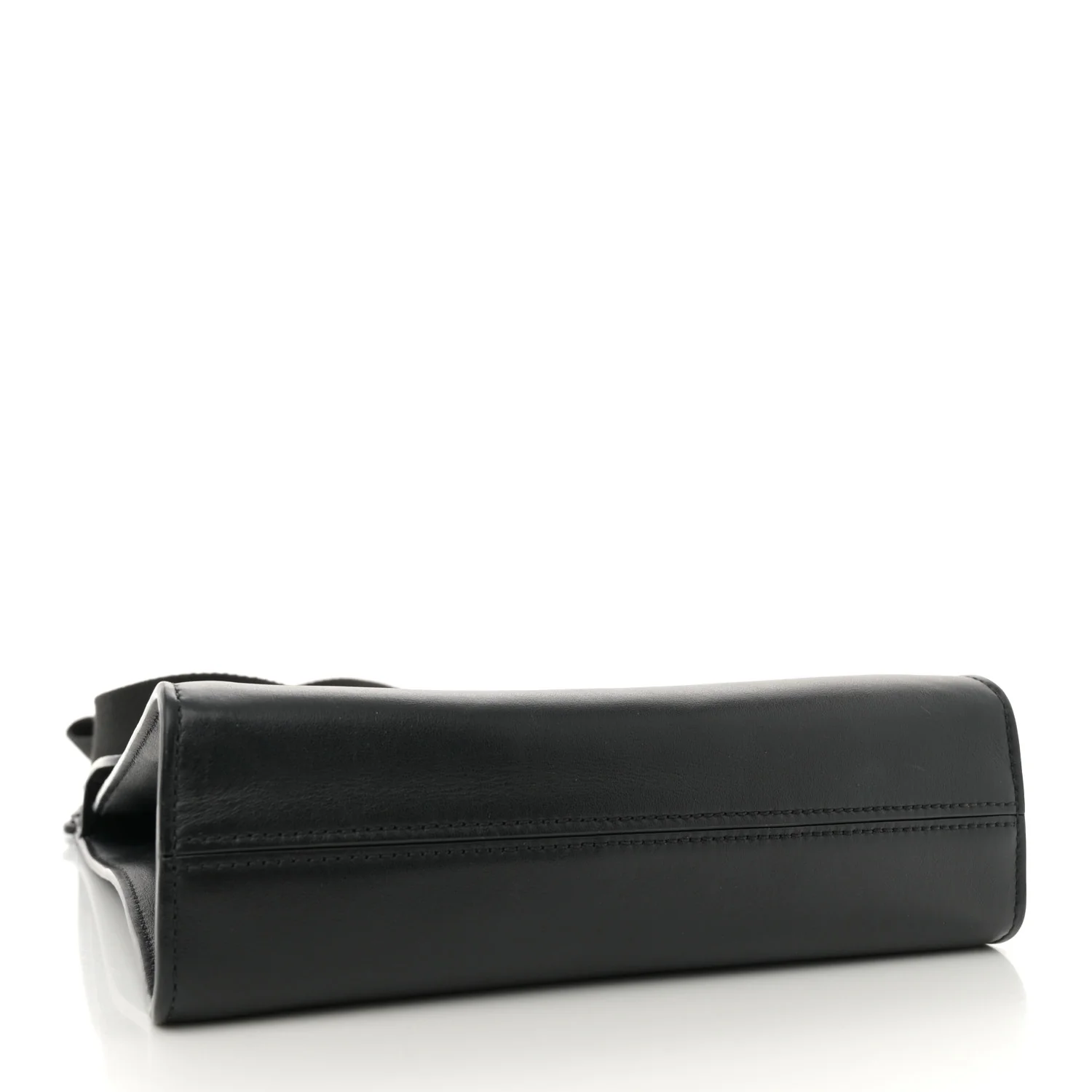 Calfskin Crocodile Embossed Effect Antony Messenger Crossbody Black - Top Club