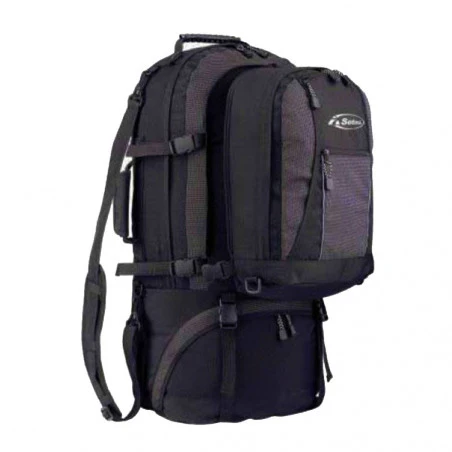 MULTITRAVEL 60 + 20 travel backpack with daypack - black