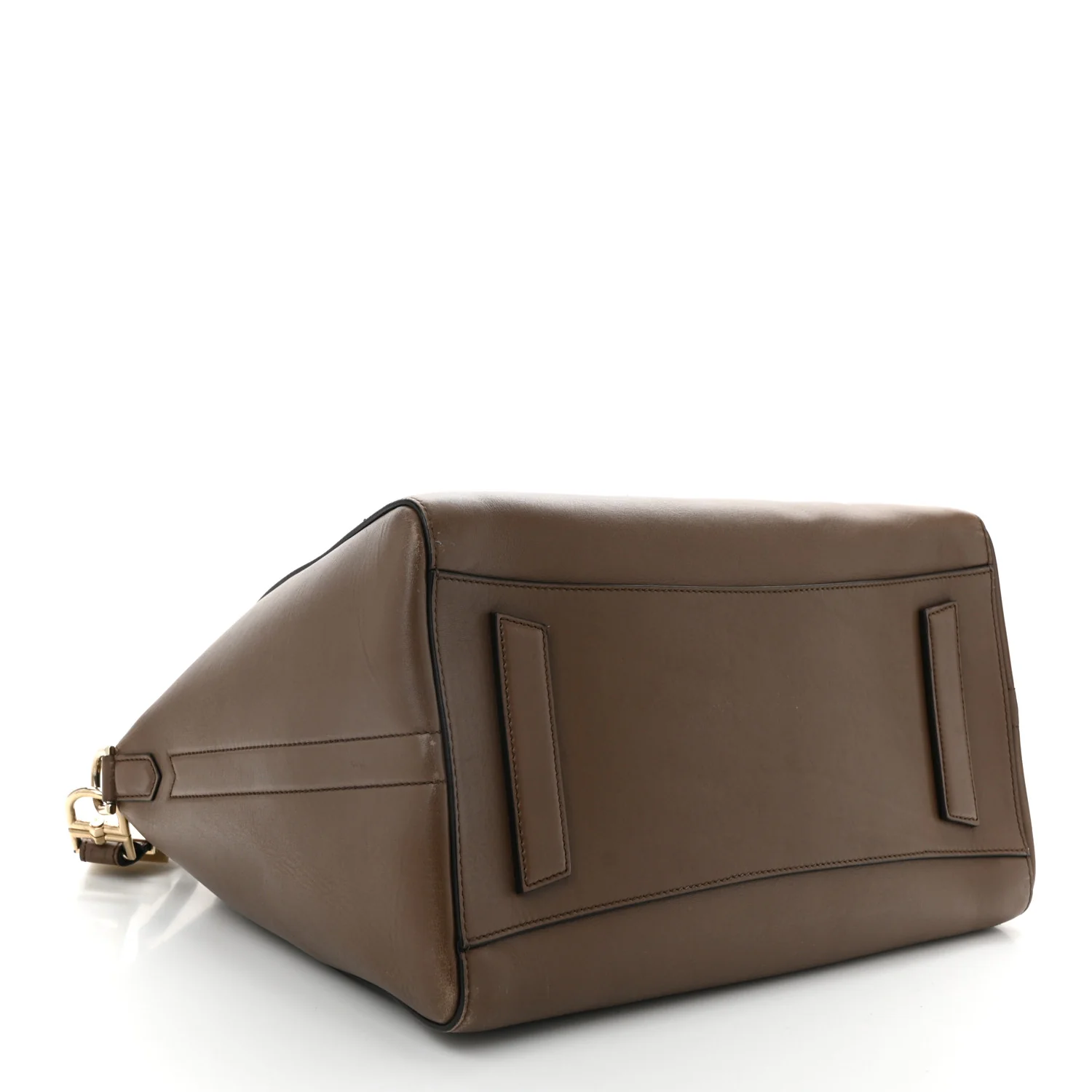 Shiny Lord Calfskin Medium Antigona Brown - Top Club