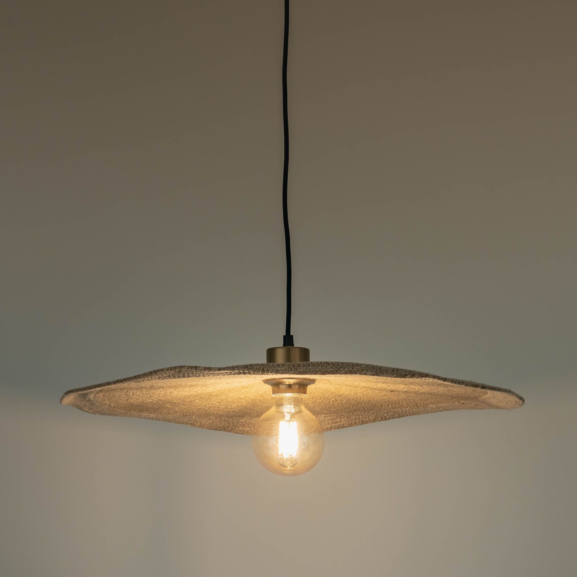 FIRA - Suspension électrifiée en jonc de mer D61cm - naturel