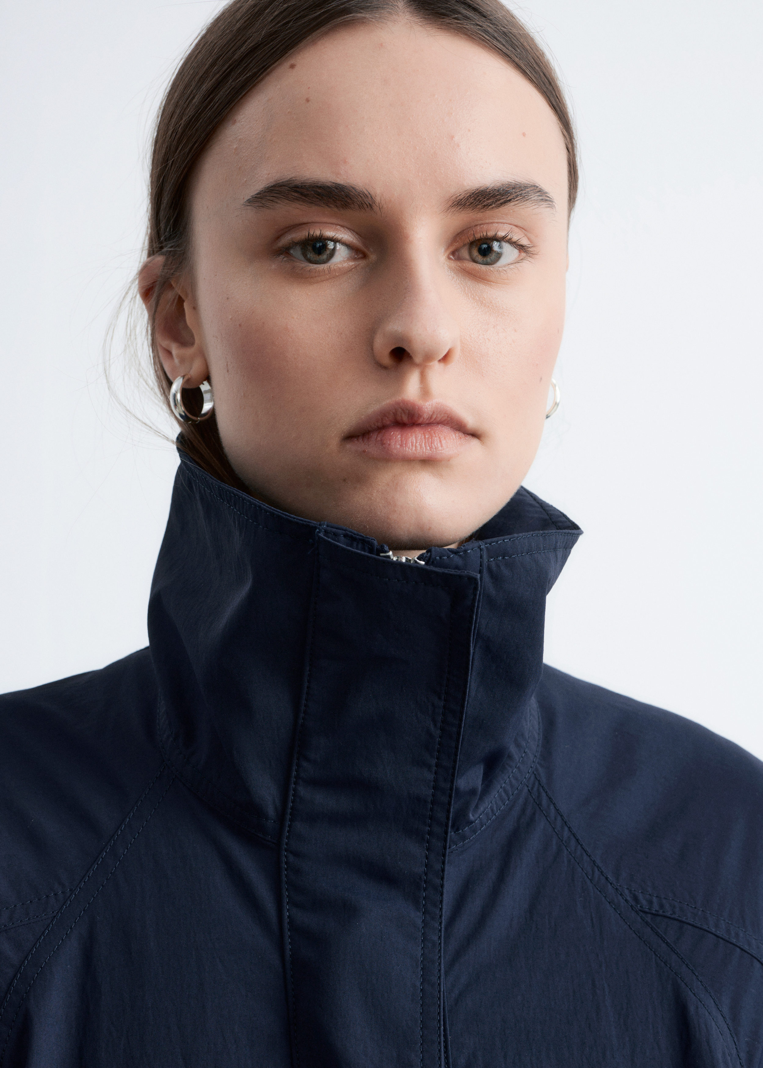 & Other Stories STAND-COLLAR DRAWSTRING JACKET