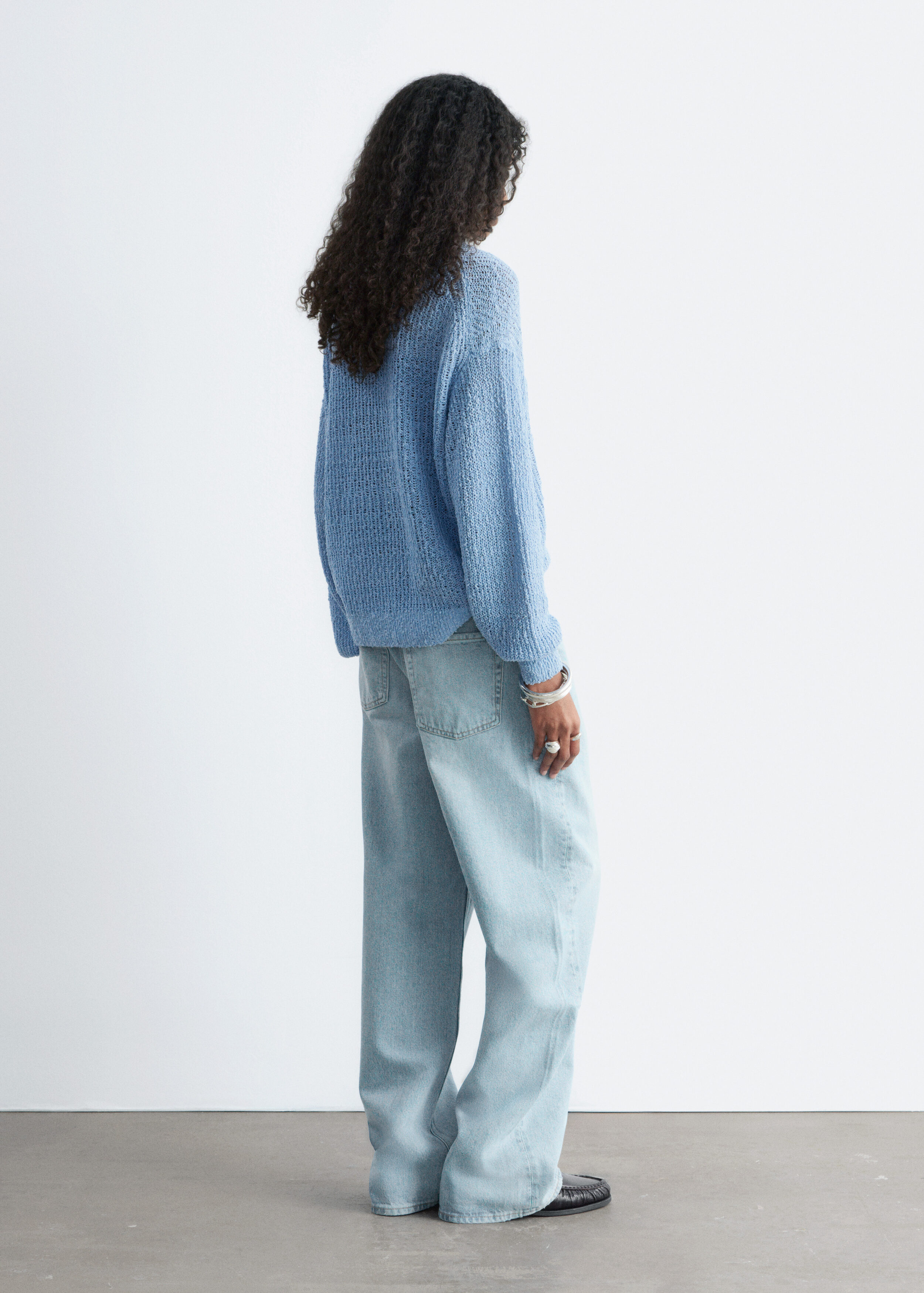 & Other Stories SILK-COTTON KNIT JUMPER