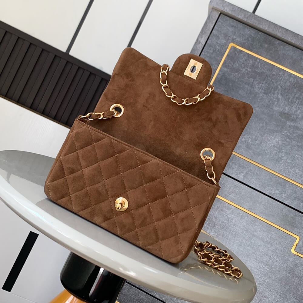 CHANEL SUEDE MINI FLAP BAG(HIGH-END GRADE) - Top Club