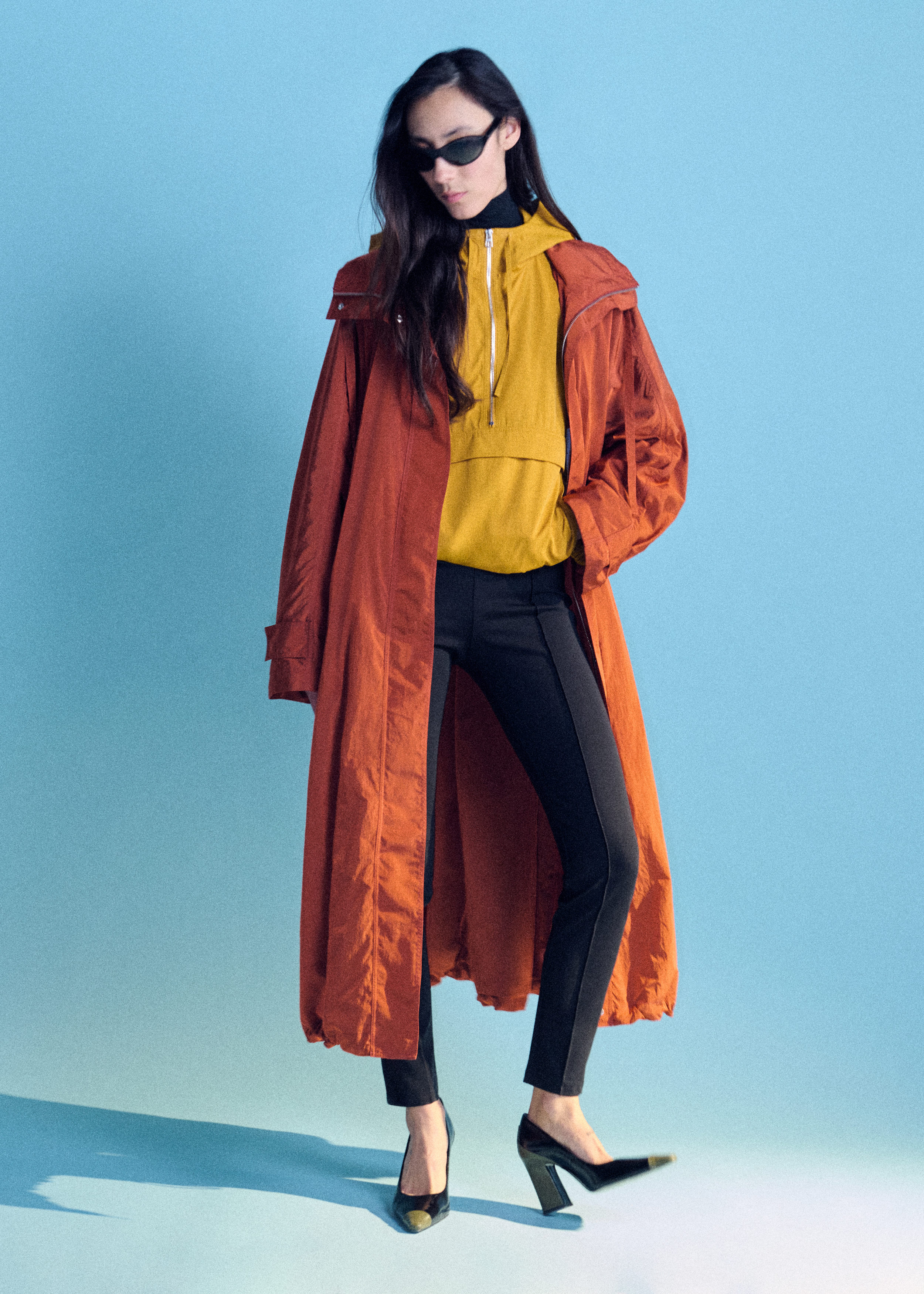 & Other Stories TECHNICAL NYLON HOODED PARKA