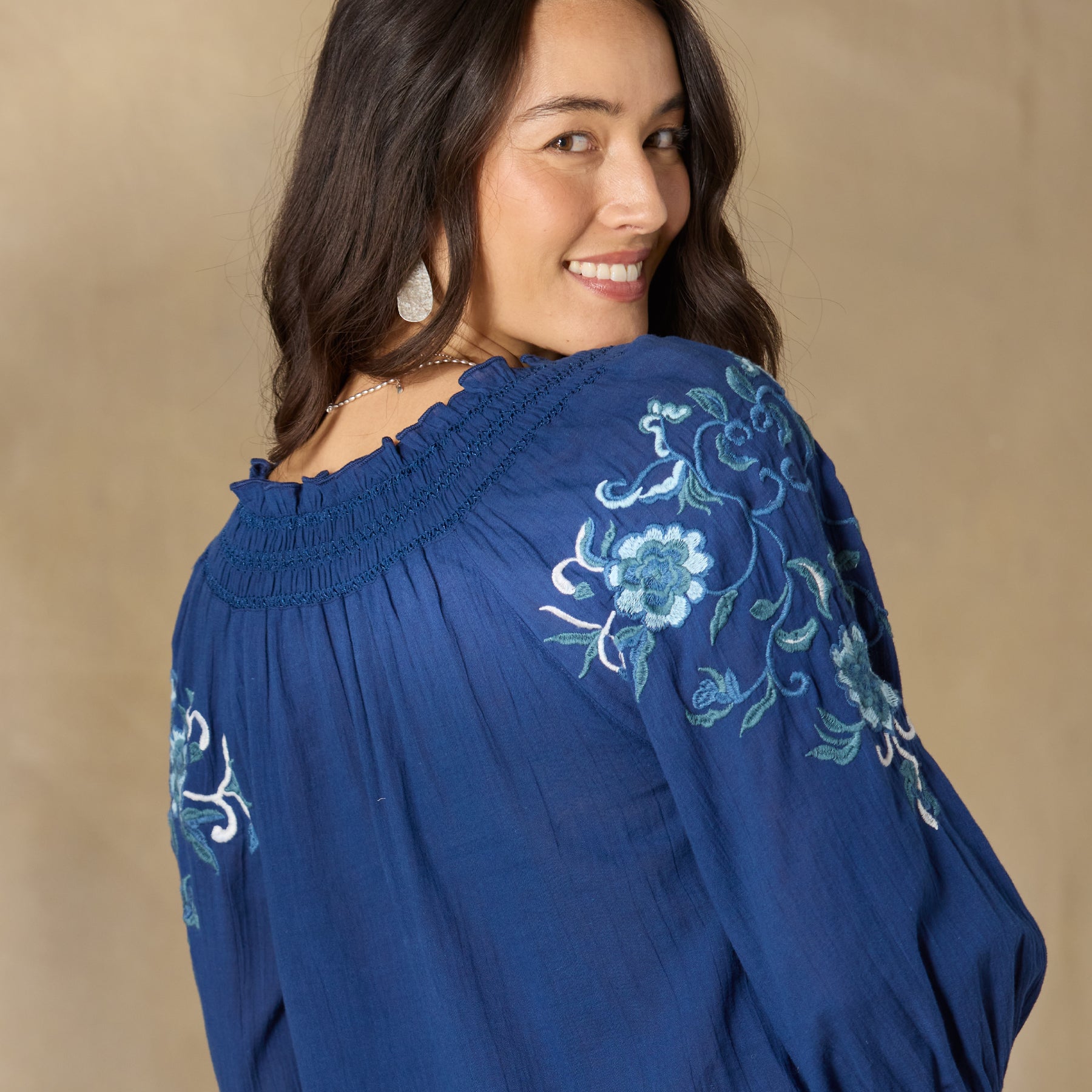 Junco Floral Top, Petite - Sundance Living