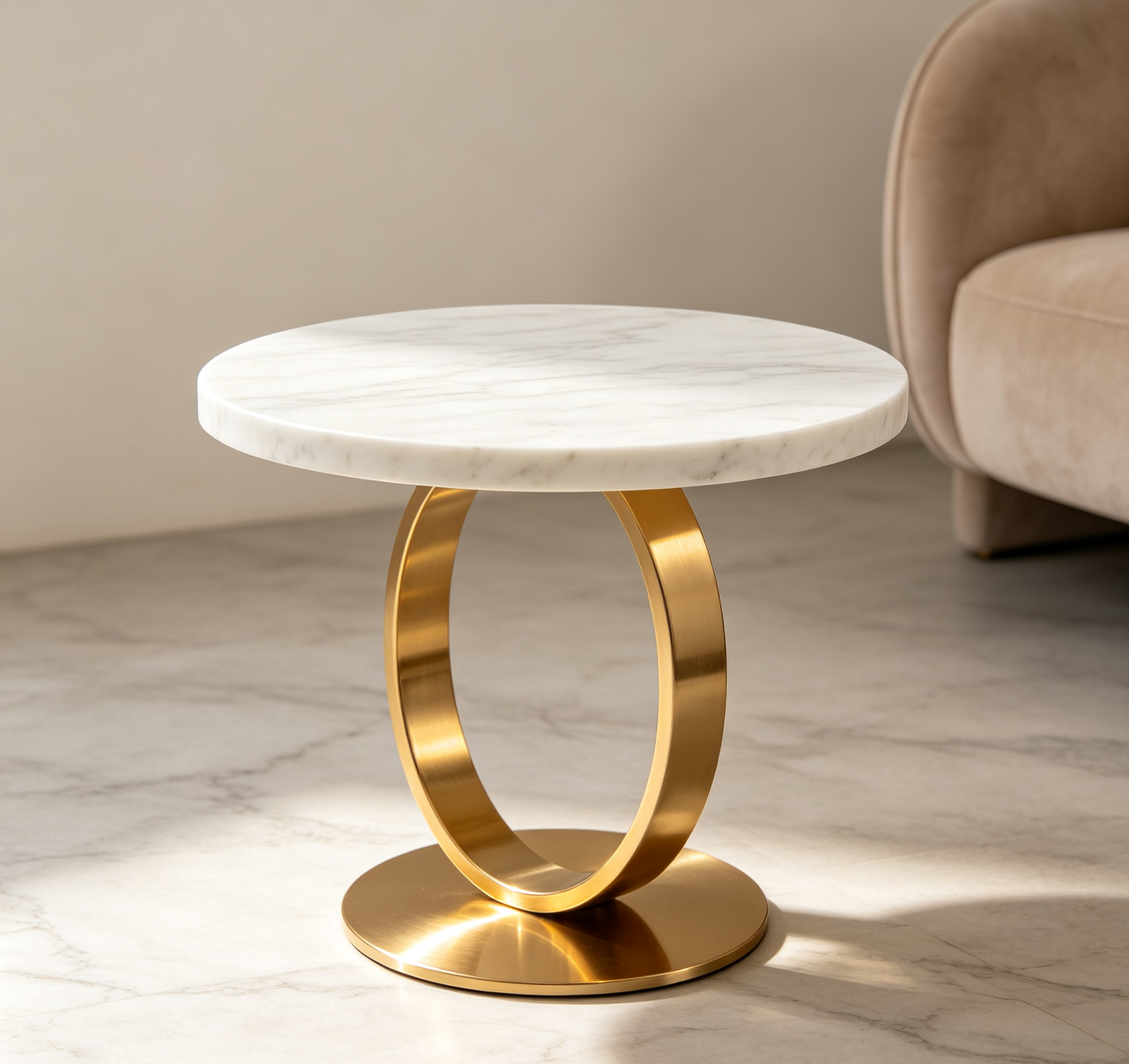 Marble & Gold Ring・Light Luxury