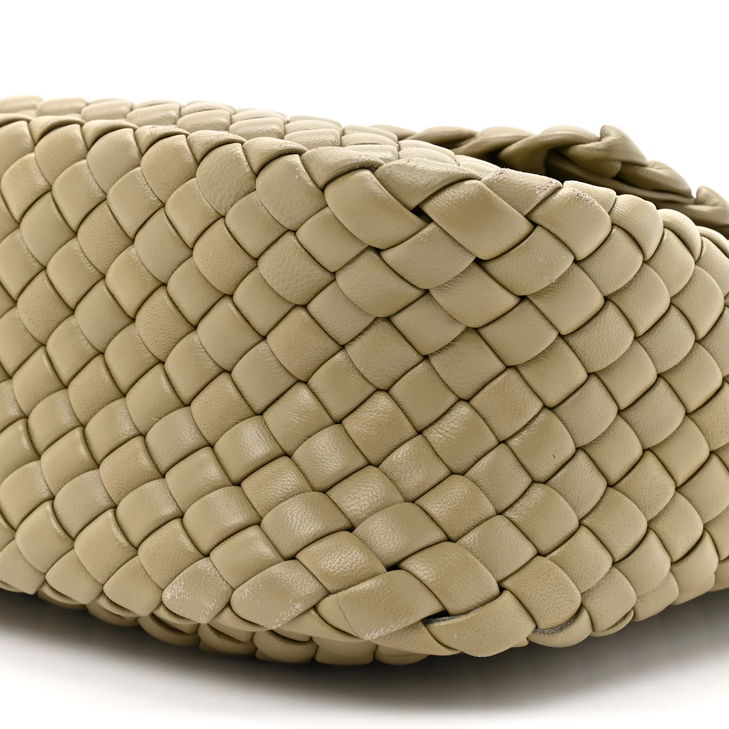 Nappa Intrecciato Small Cobble Shoulder Bag Camel - Top Club