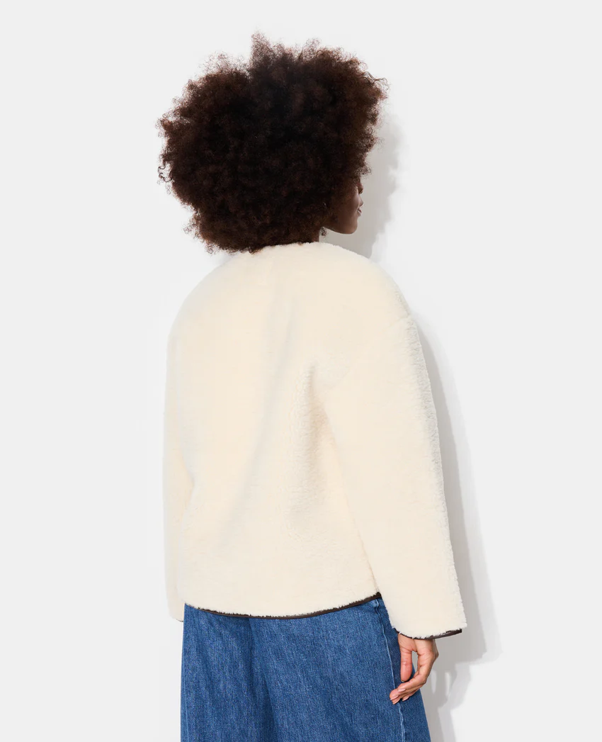 Pimkie Blouson droit en sherpa avec attaches mousqueton