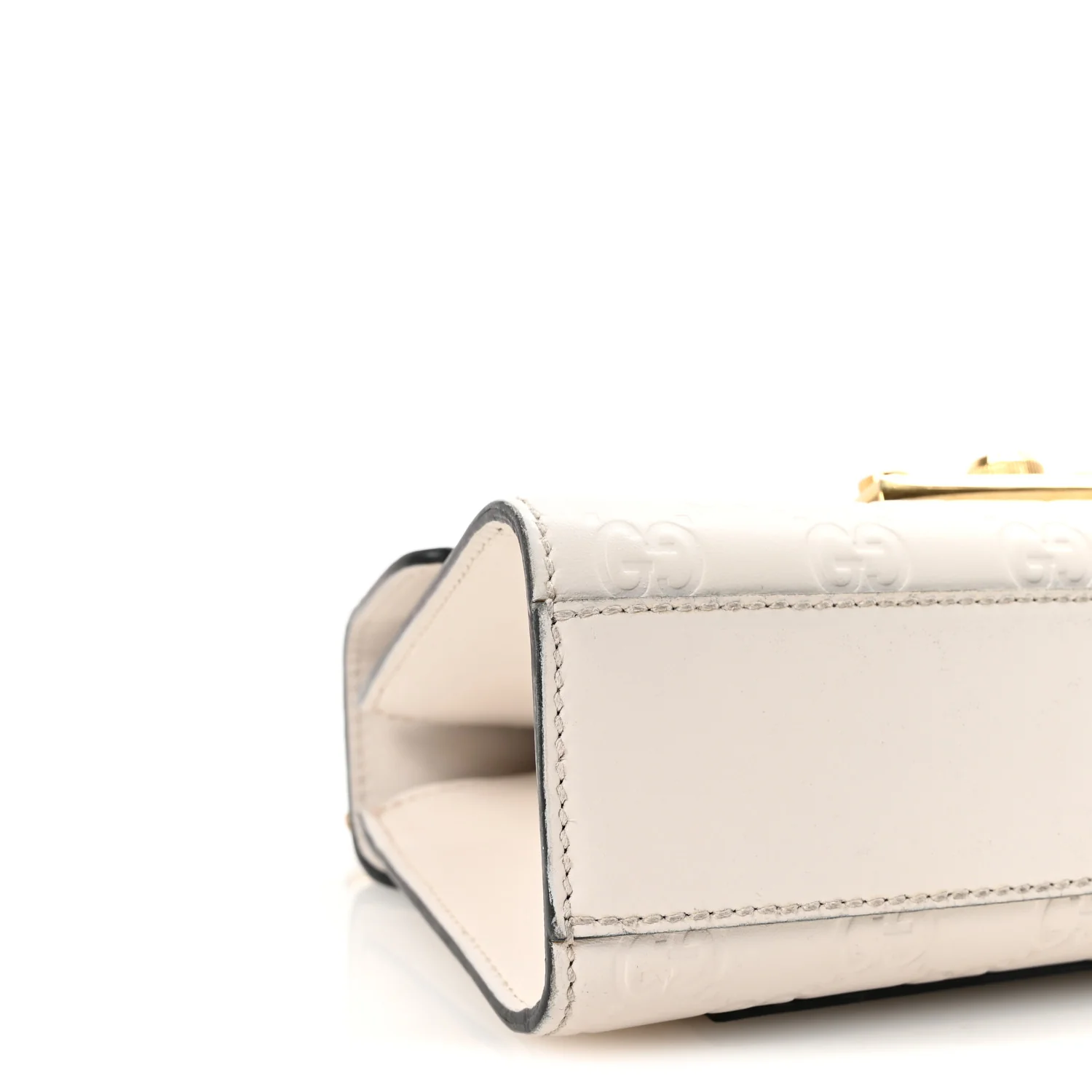 Guccissima Small Padlock Shoulder Bag Black White - Top Club