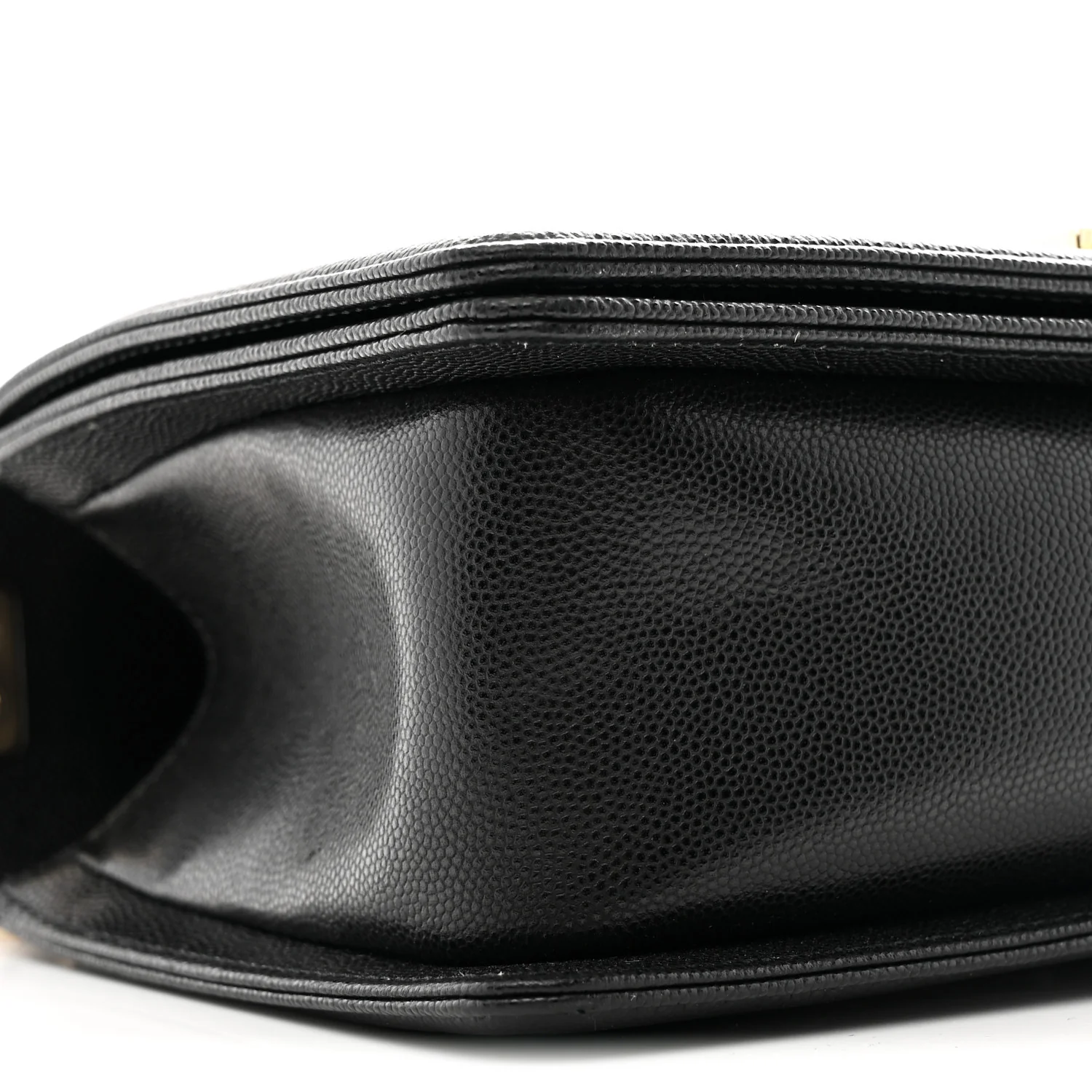Caviar Quilted Medium Boy Flap Black - Top Club