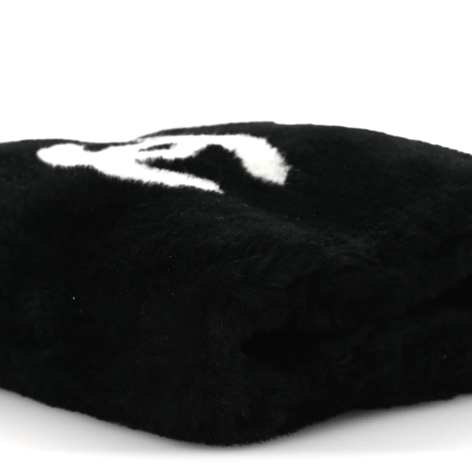 Muff Shearling Lambskin Bag Black Ecru - Top Club