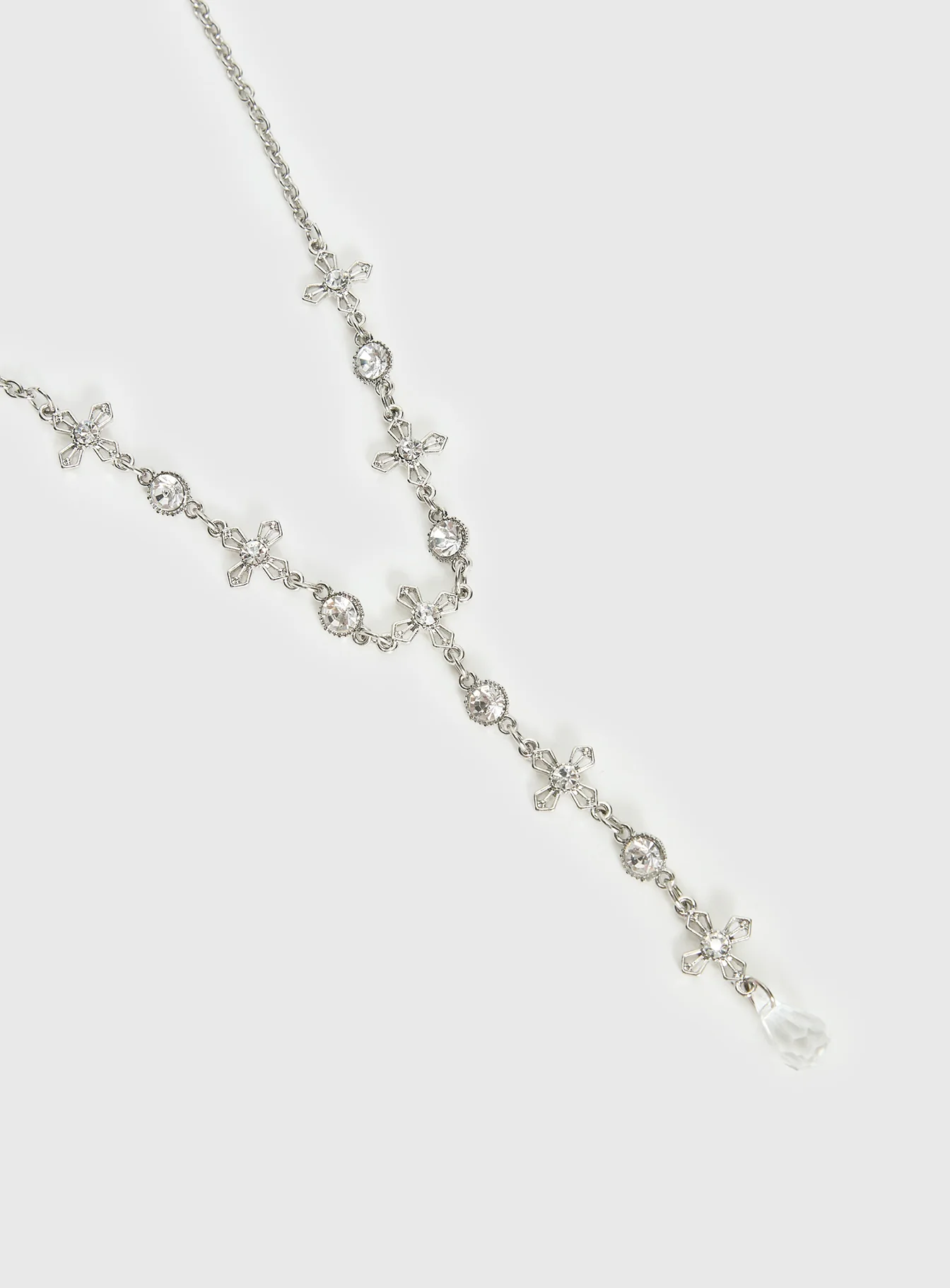 Ellasyn Y Necklace Silver