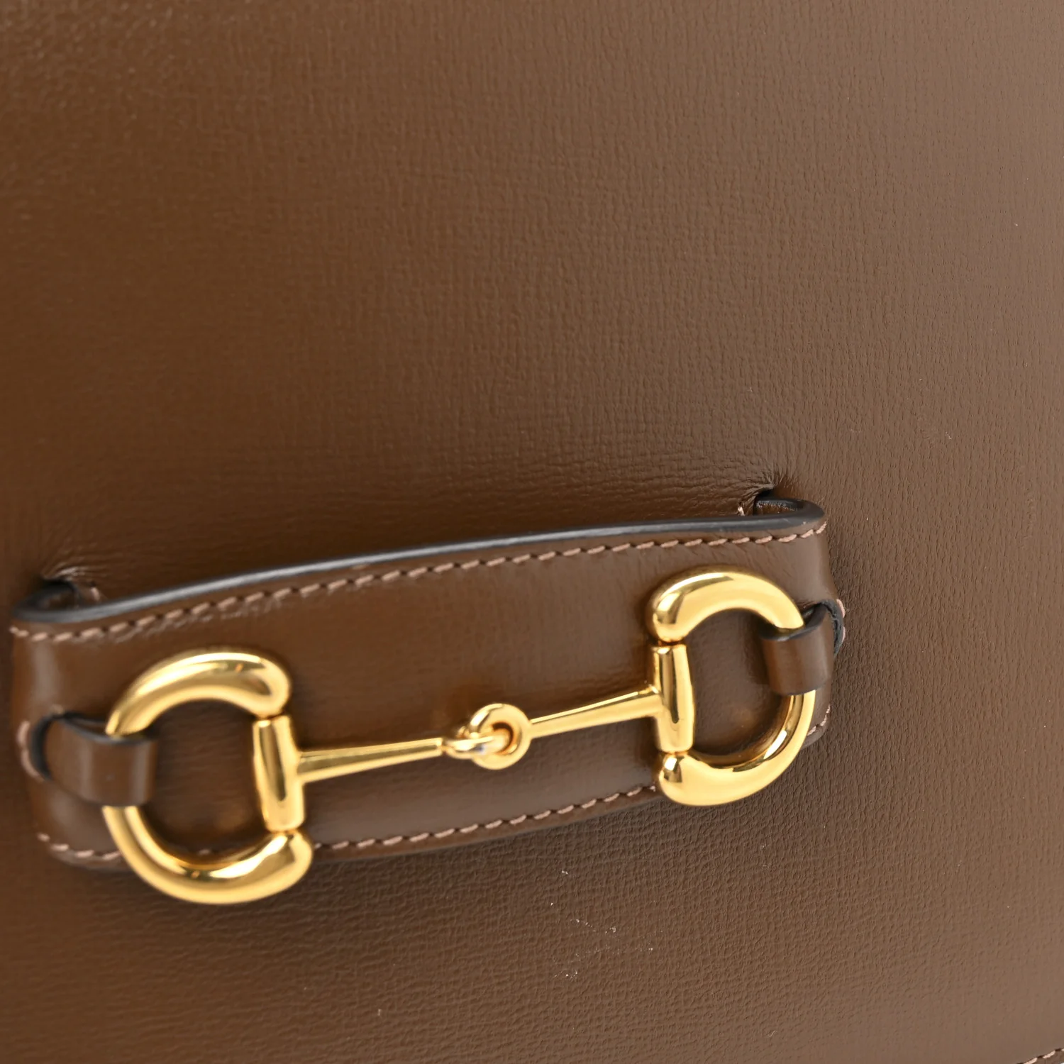 Azalea Calfskin Horsebit 1955 Shoulder Bag Brown Sugar - Top Club