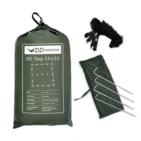 Camping floor - RAFFIA CANVAS 2 X 3 - blue