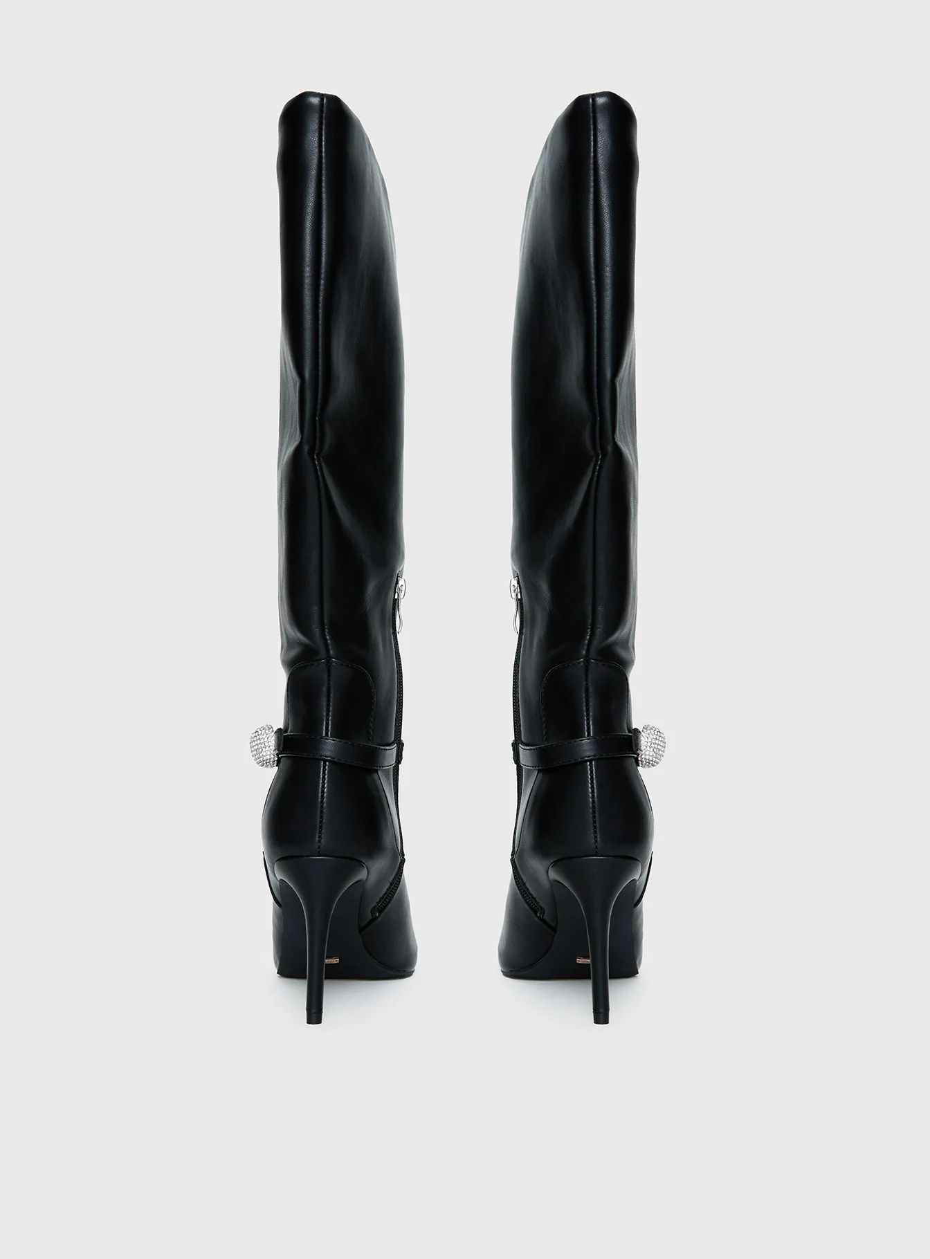 Billini Domineca Knee High Heeled Boots Black