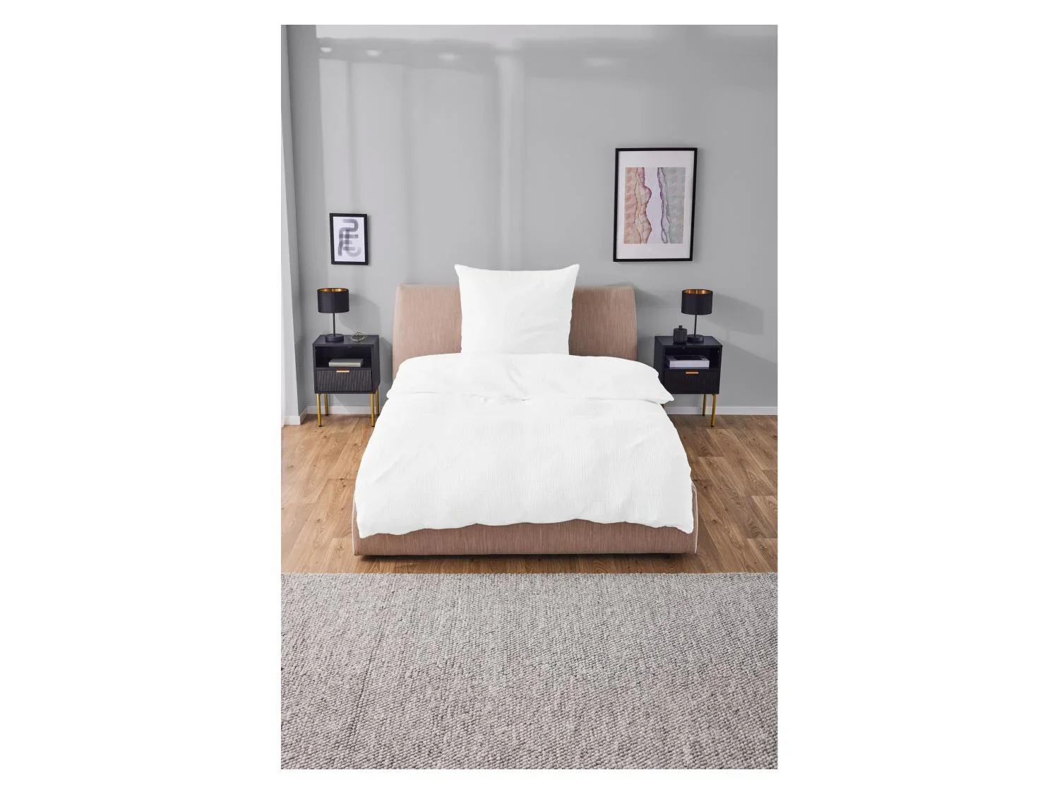 LIVARNO home Parure de lit en mousseline, 140 x 200 cm