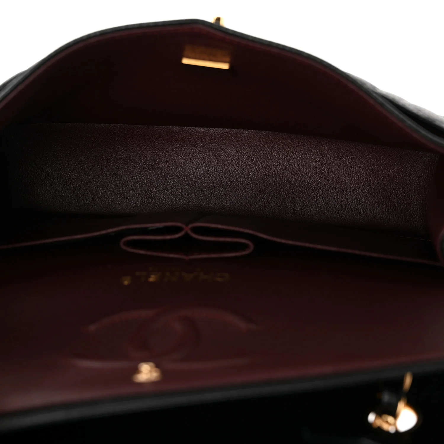 Caviar Quilted Small Double Flap Black - Top Club