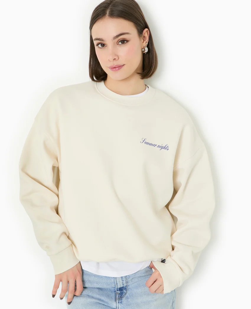 Pimkie Sweat col rond avec print poitrine et dos
