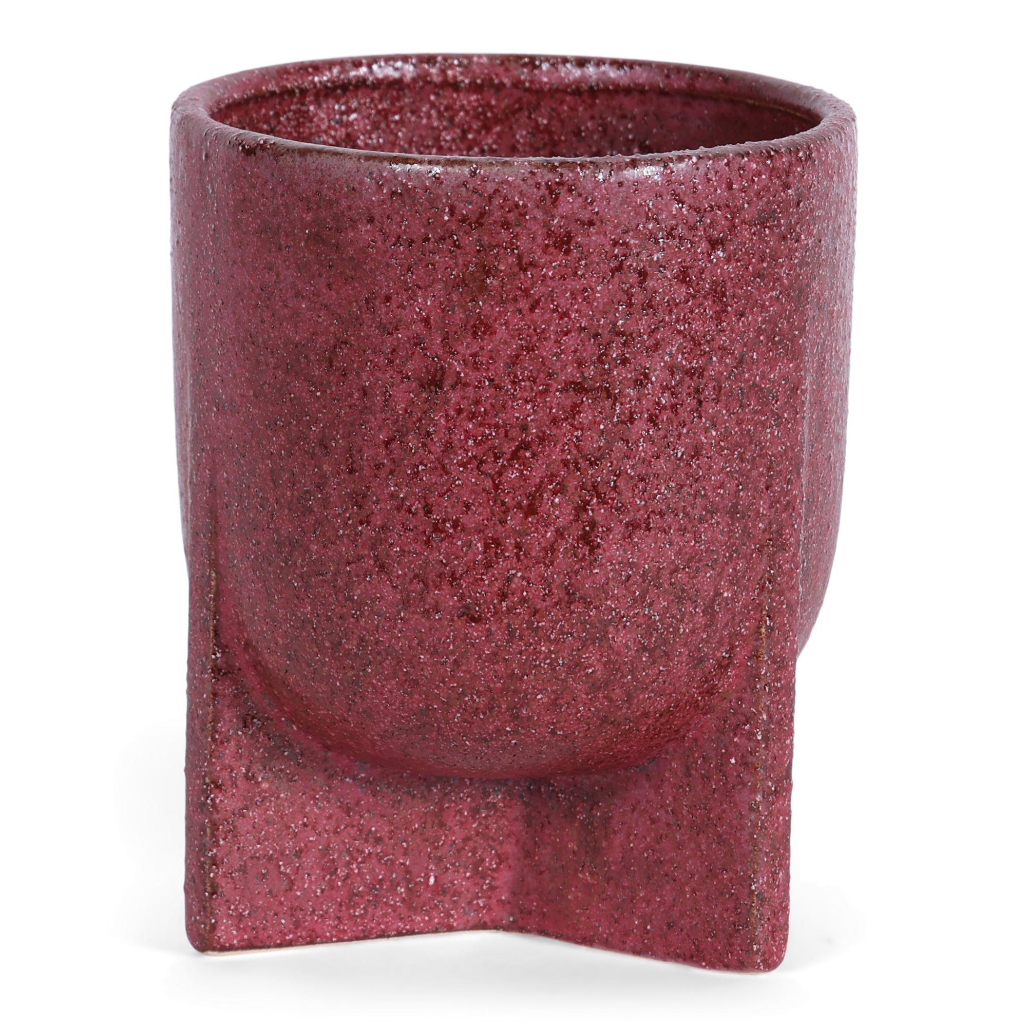 Bloempot Liva bordeaux