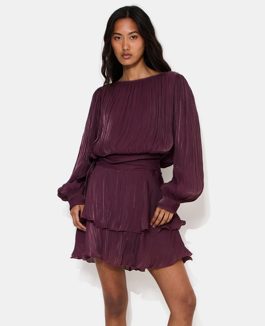 Pimkie Robe en tissu brillant avec effet drapé